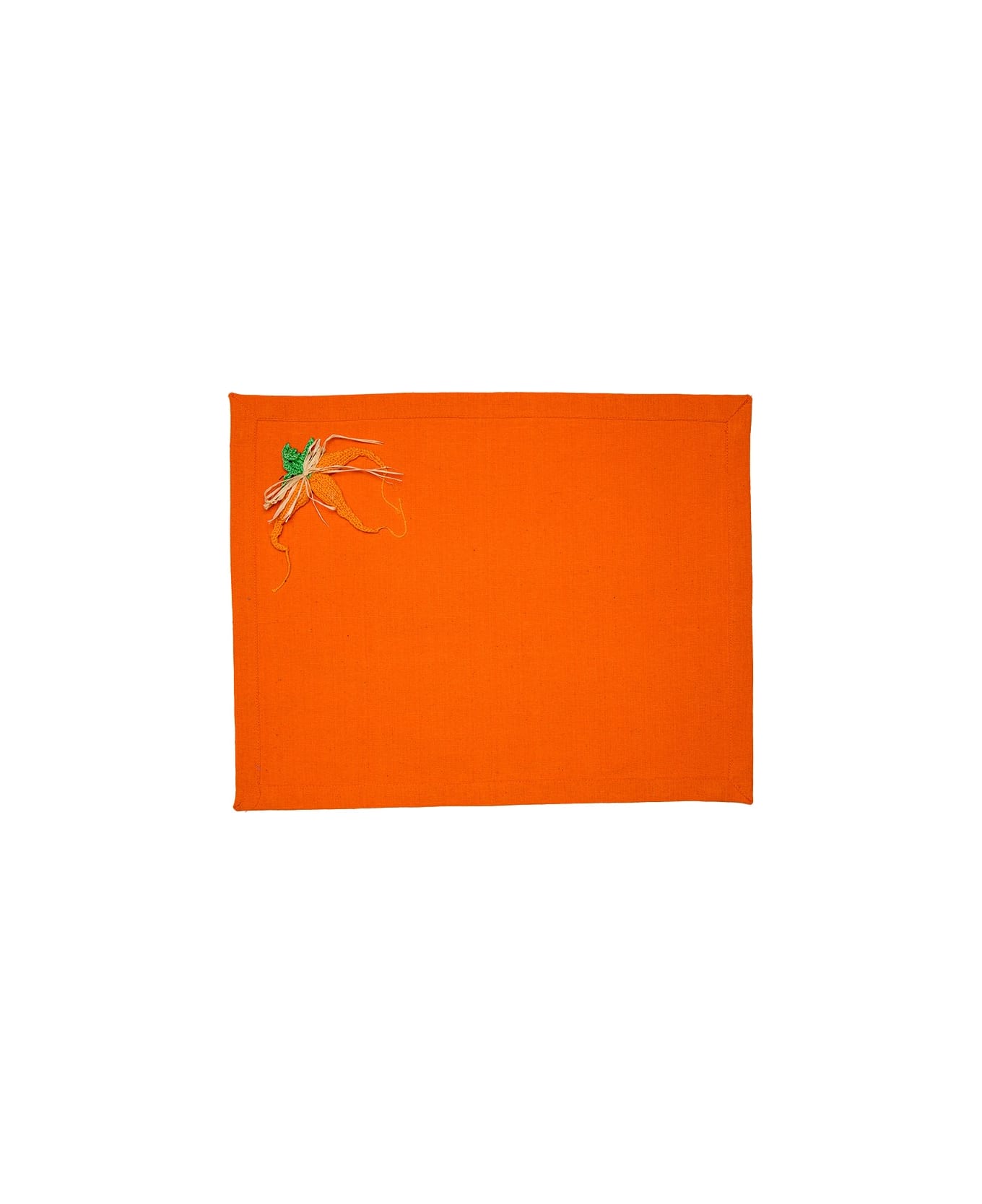 Le Botteghe su Gologone Placemats Crochet 35x45 Cm - Orange