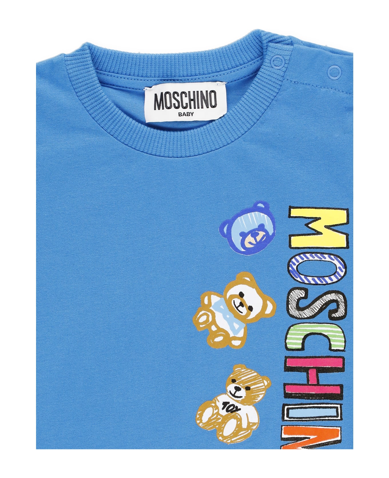 Moschino T-shirt With Print - Blue