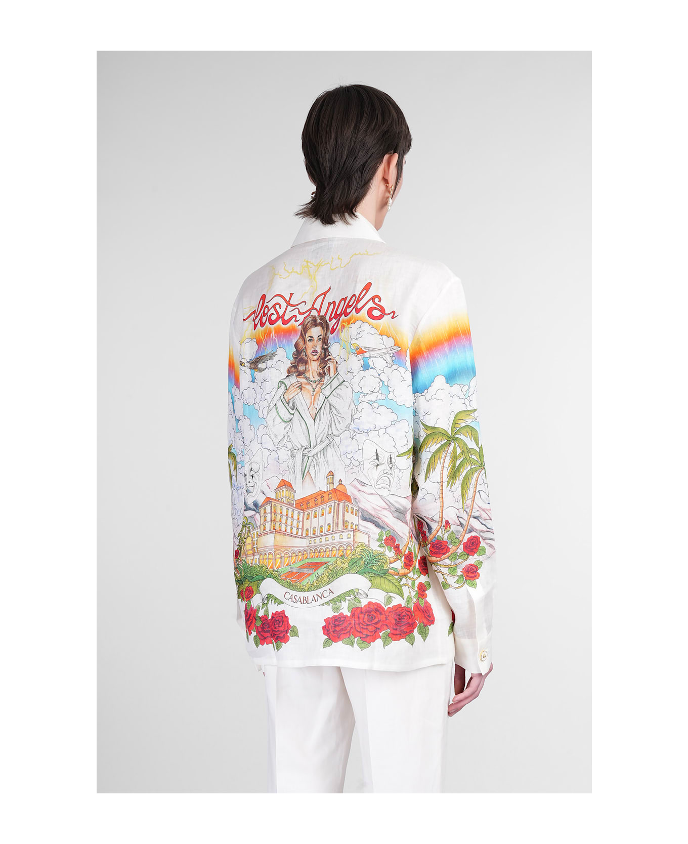 Casablanca Shirt In Multicolor Silk - multicolor