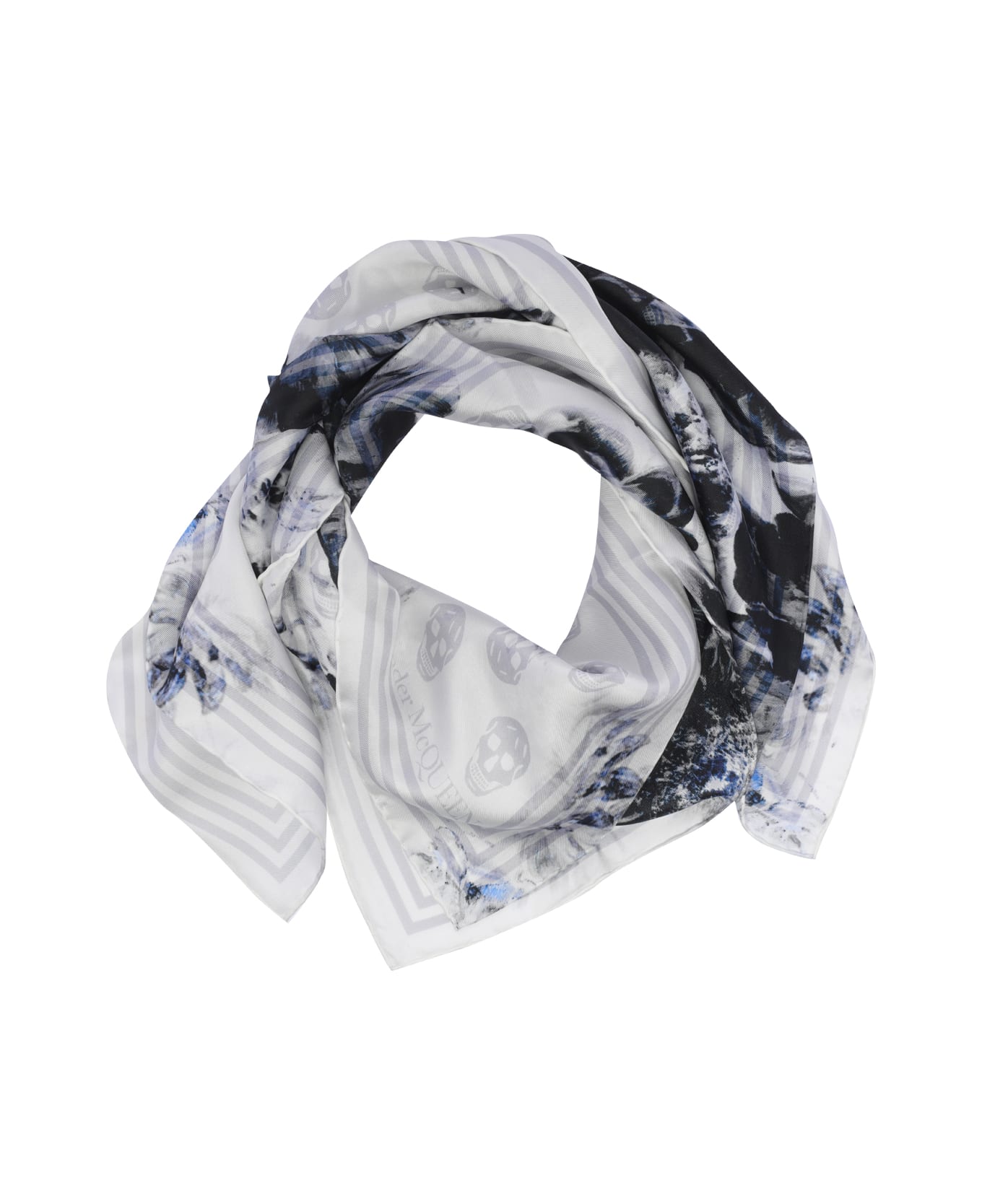 【関税込み】Chiaroscuro Biker Scarf - Alexander McQueen - Tw Alexander McQueen Chiaroscuro Biker Foulard | italist