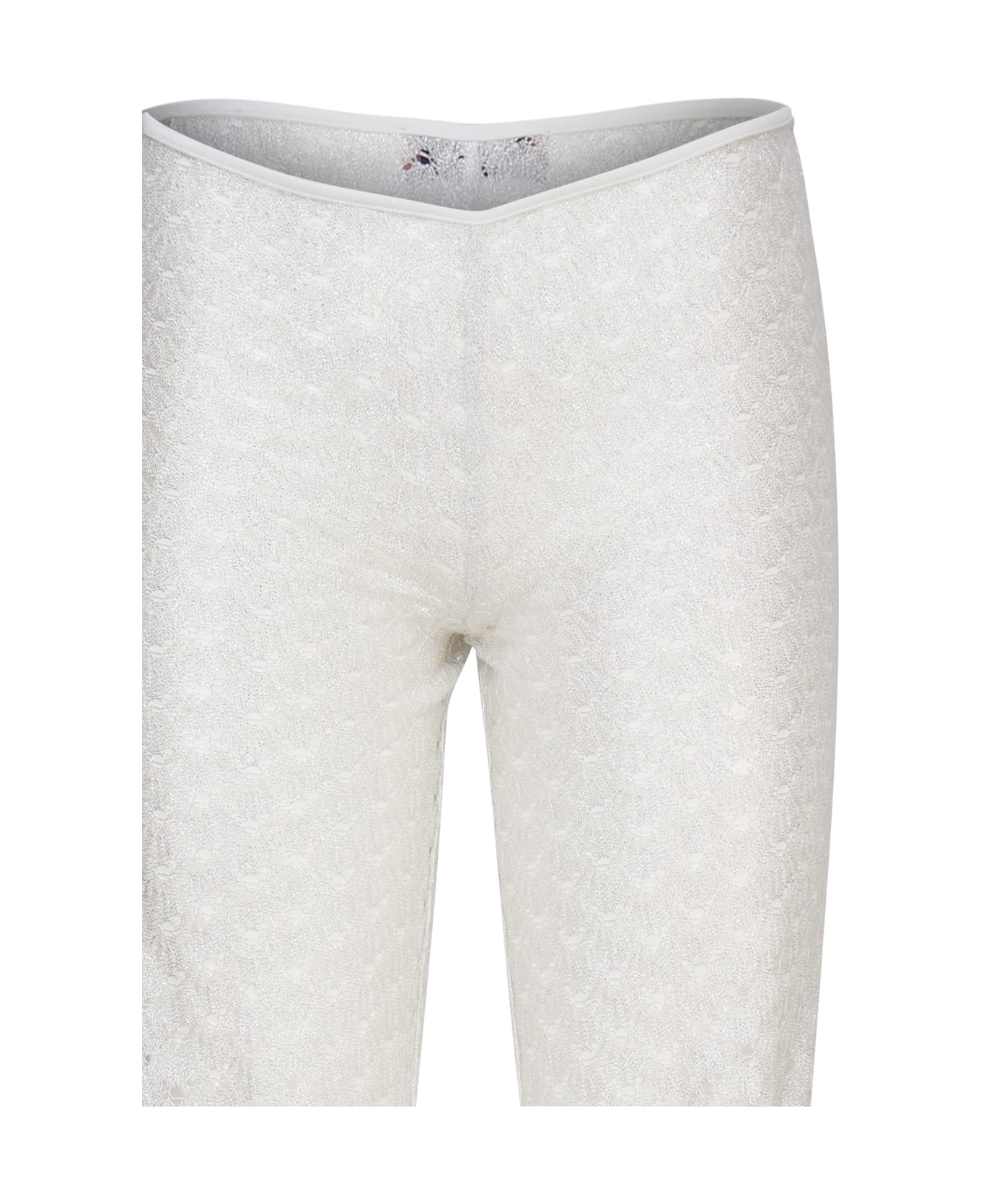 Missoni Flared Viscose Trousers - Brilliant white ボトムス