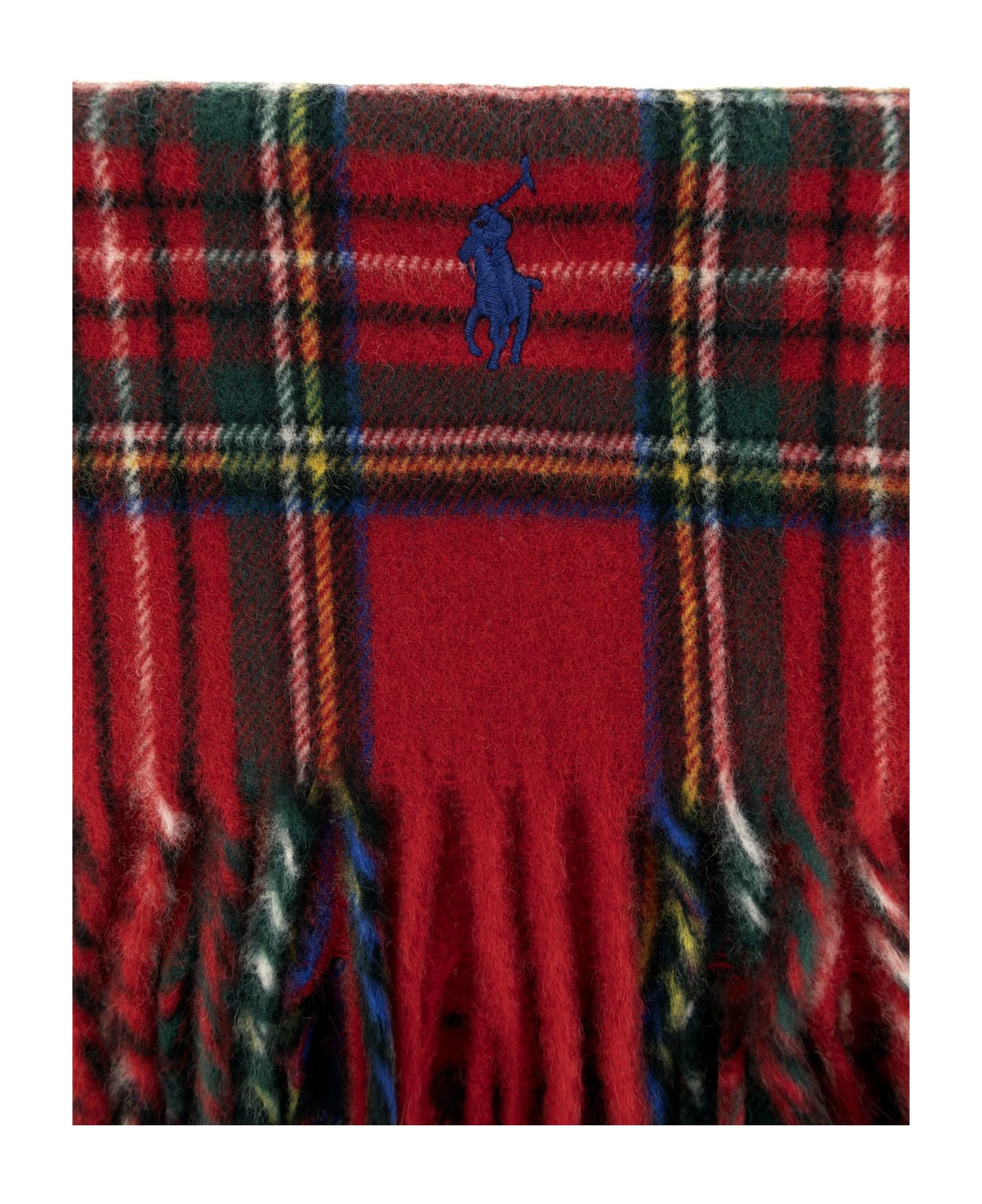 Polo Ralph Lauren Cashmere Tartan Scarf - Red スカーフ
