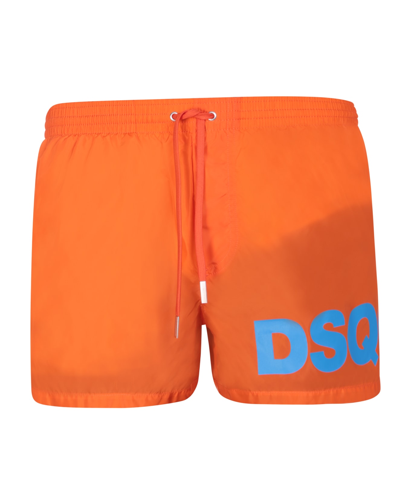Dsquared2 Max Logo Midi Orange Swim Shorts - Orange