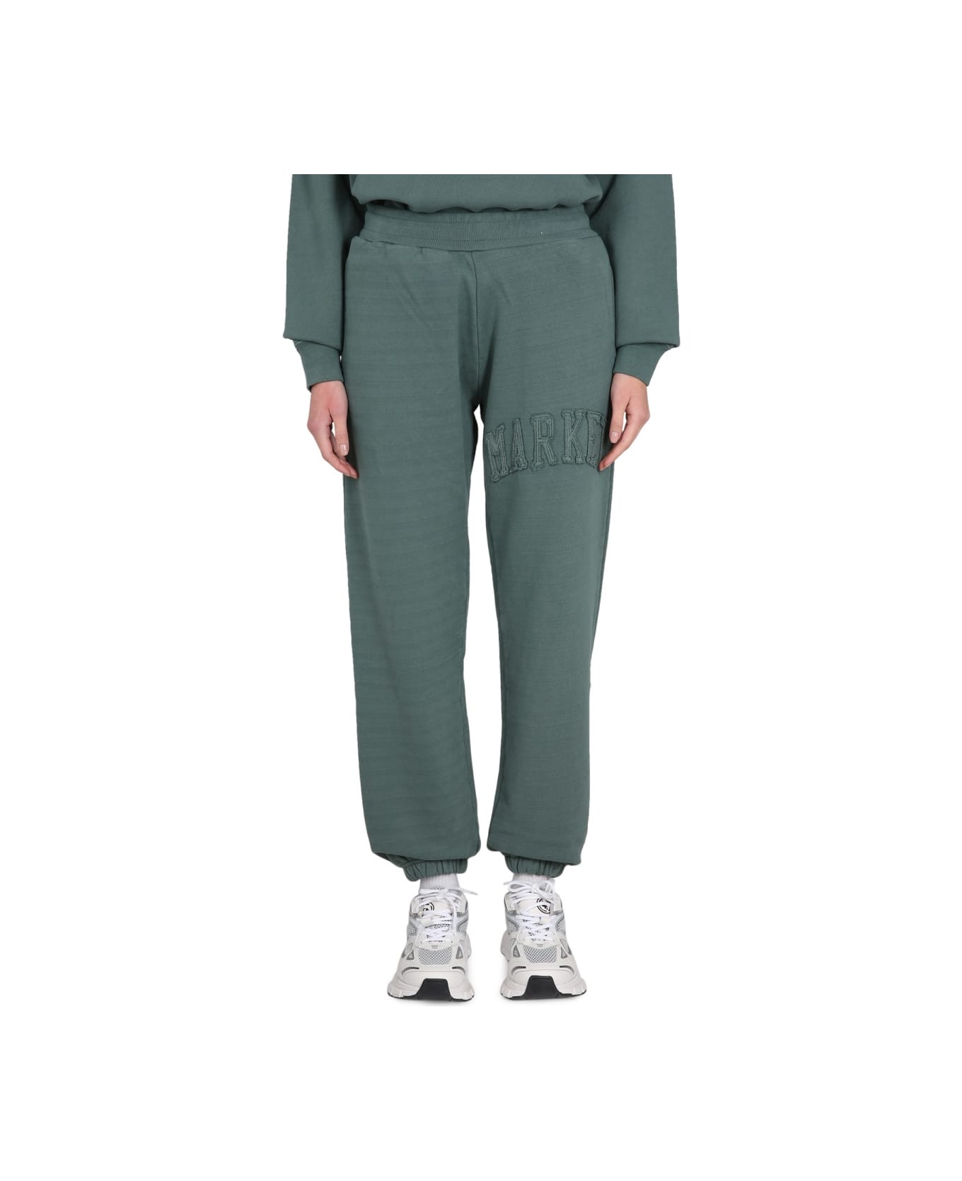 Market Pants With Applied Logo - GREEN name:467