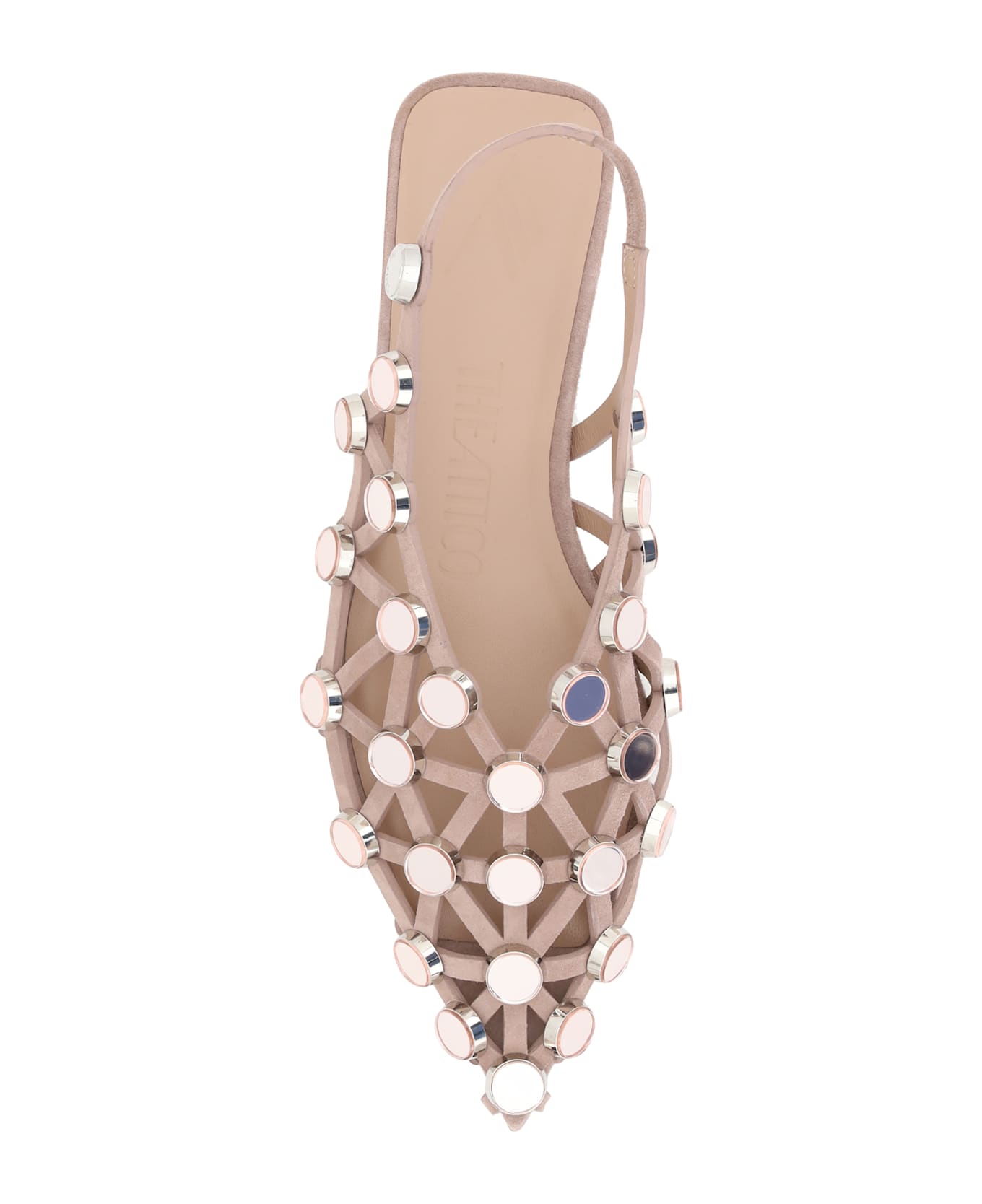 The Attico Grid Ballerinas - PINK