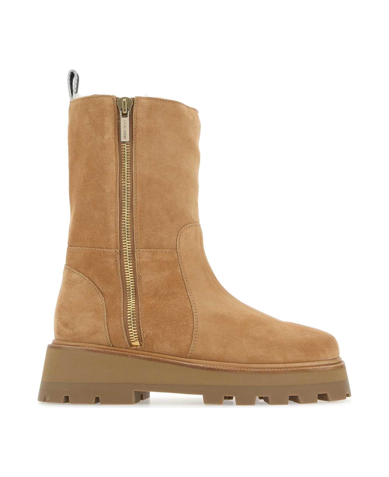 Jimmy Choo Camel Suede Bayu Ankle Boots - CARAMELNATURAL
