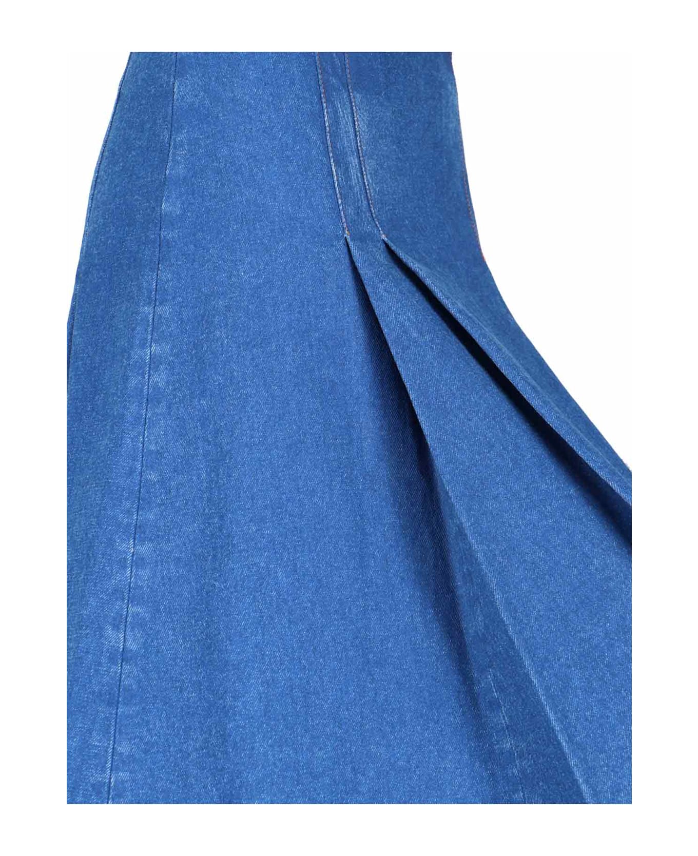 Marni Denim Midi Skirt - Blue