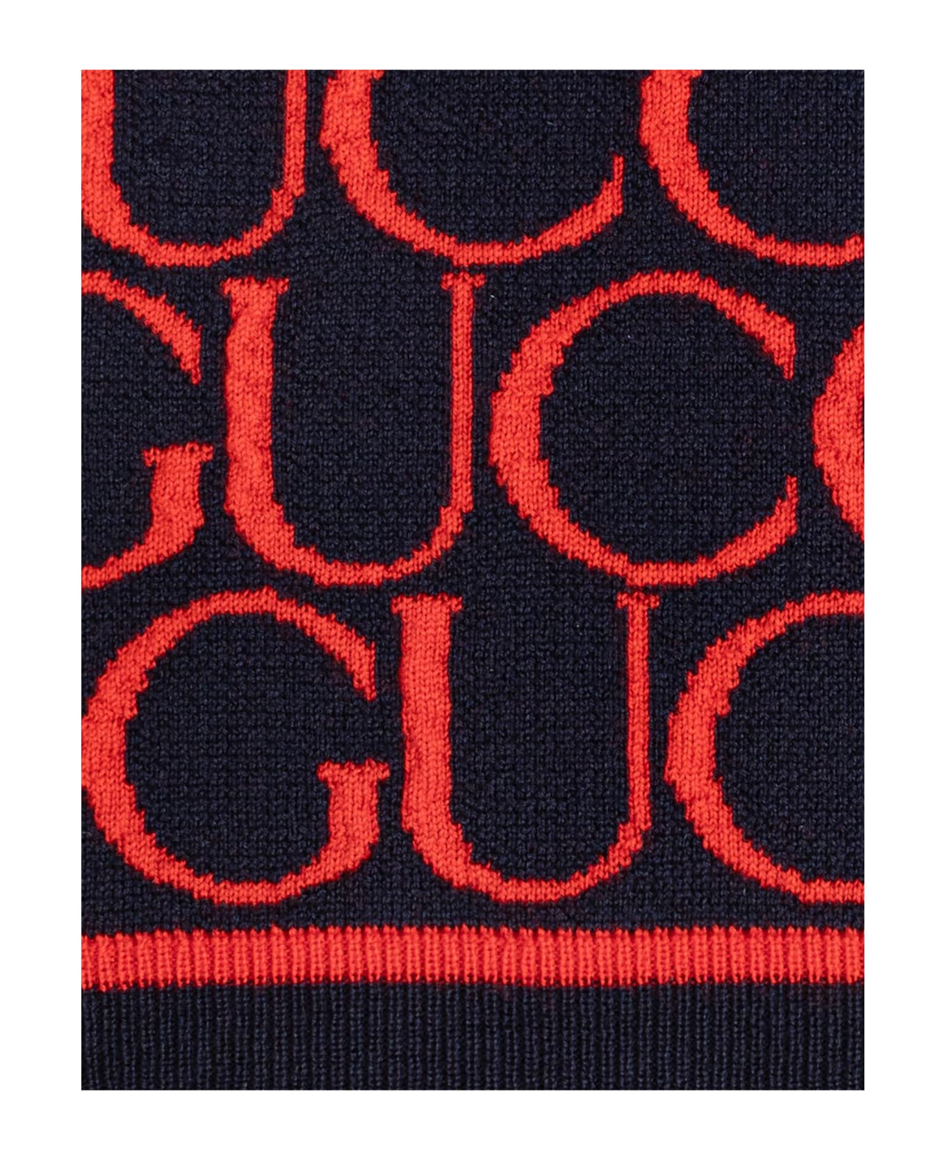 Gucci Kids Wool Scarf - Red/blue アクセサリー＆ギフト