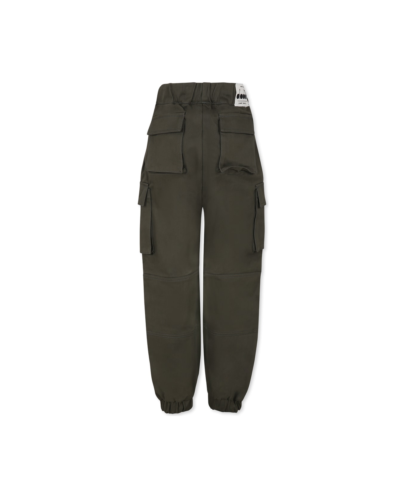 Diadora Green Trousers For Boy With Logo - Green