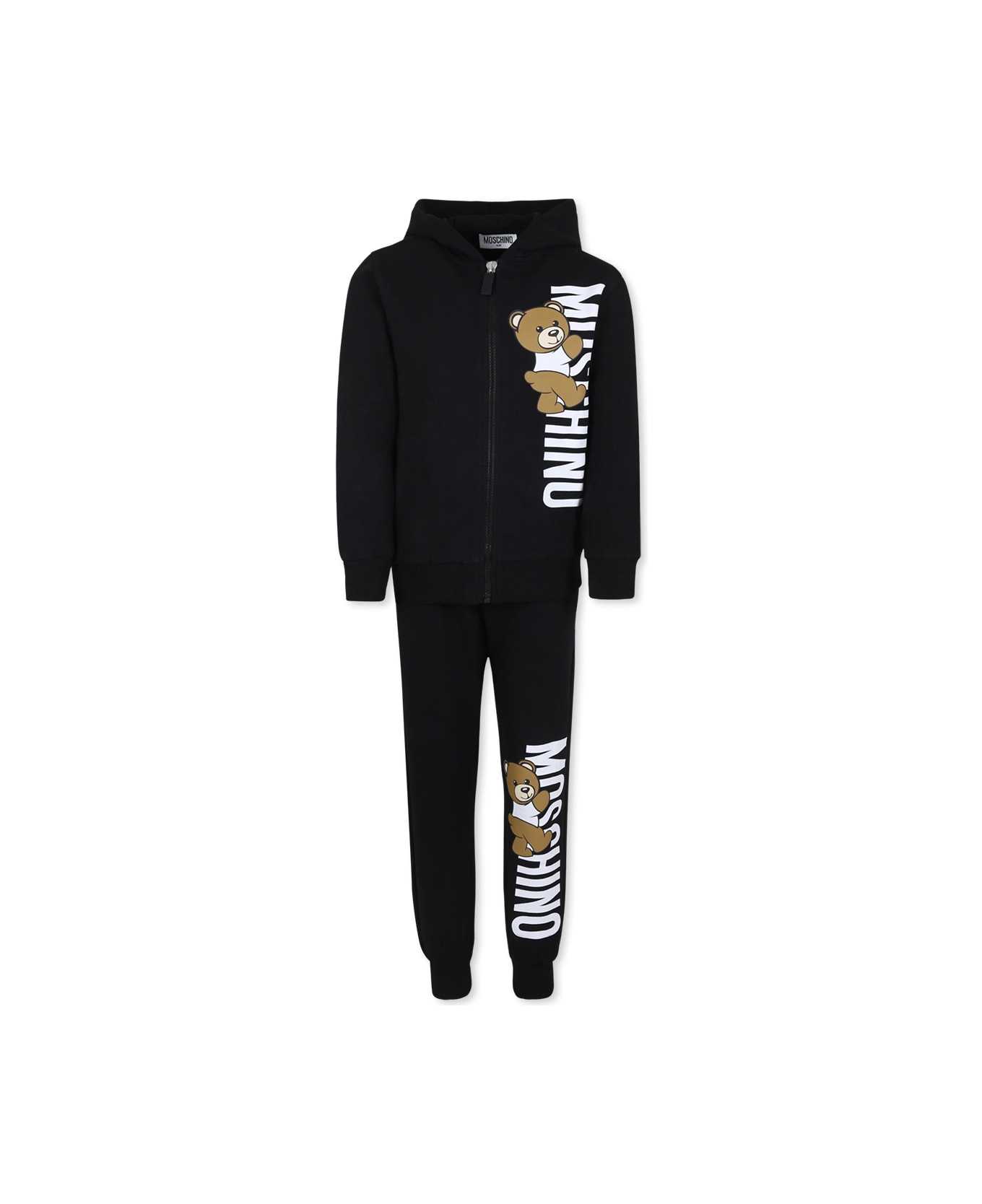 Moschino Black Suit For Boy With Teddy Bear - Black