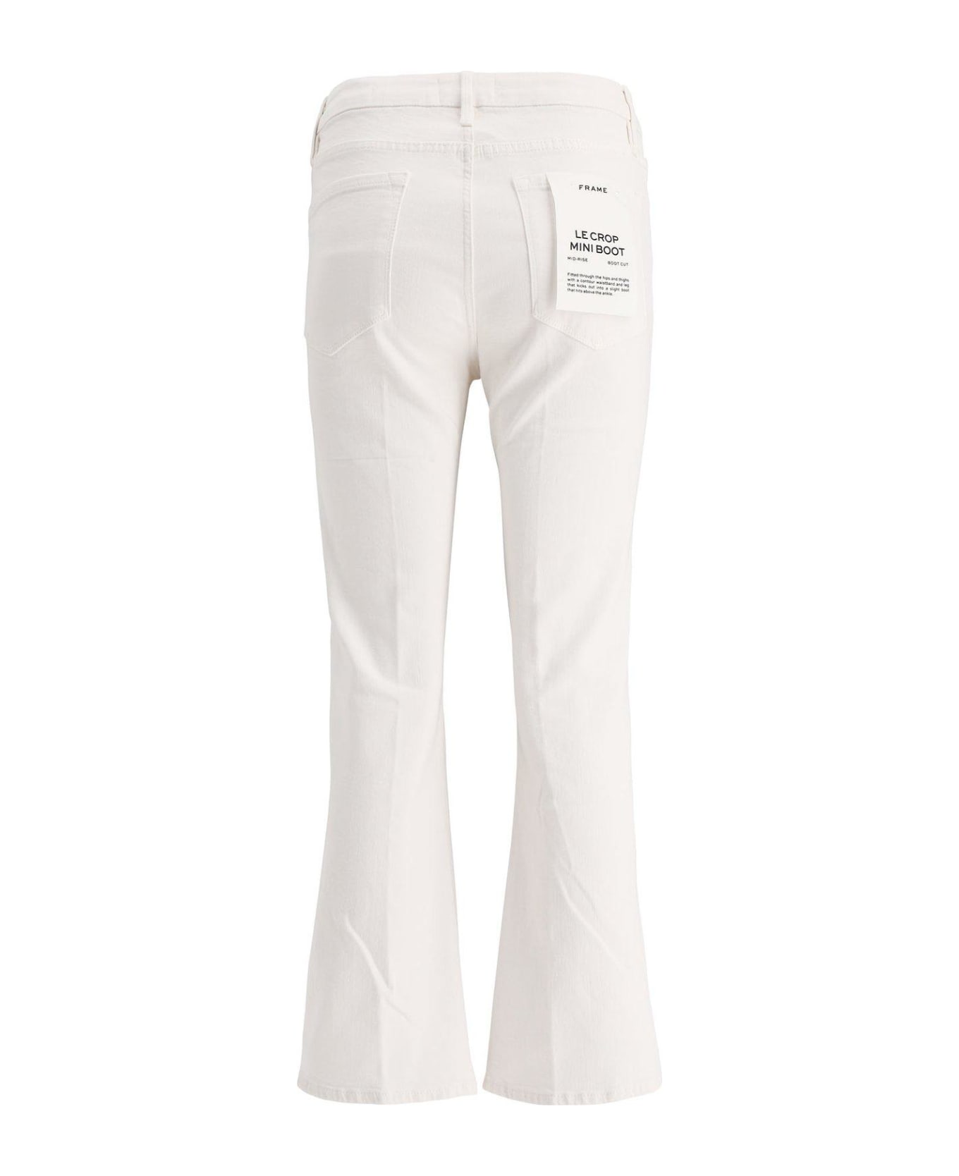 Frame Low-rise Flared Jeans - Blanc Blanc