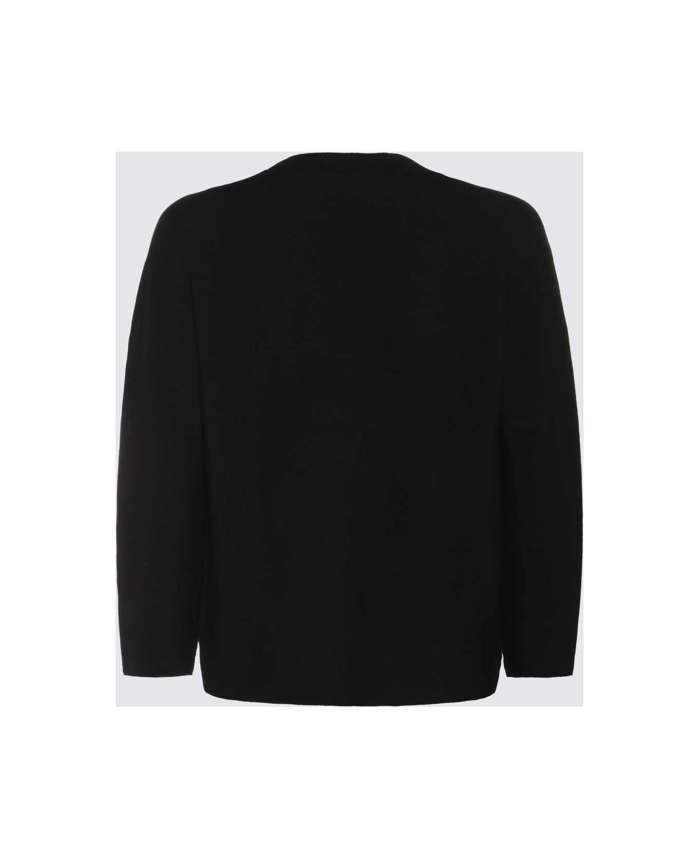Lardini Black Wool Knitwear - Black カーディガン