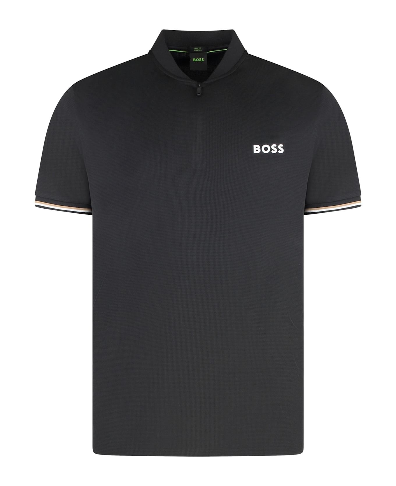 Hugo Boss Technical Fabric Polo Shirt - black