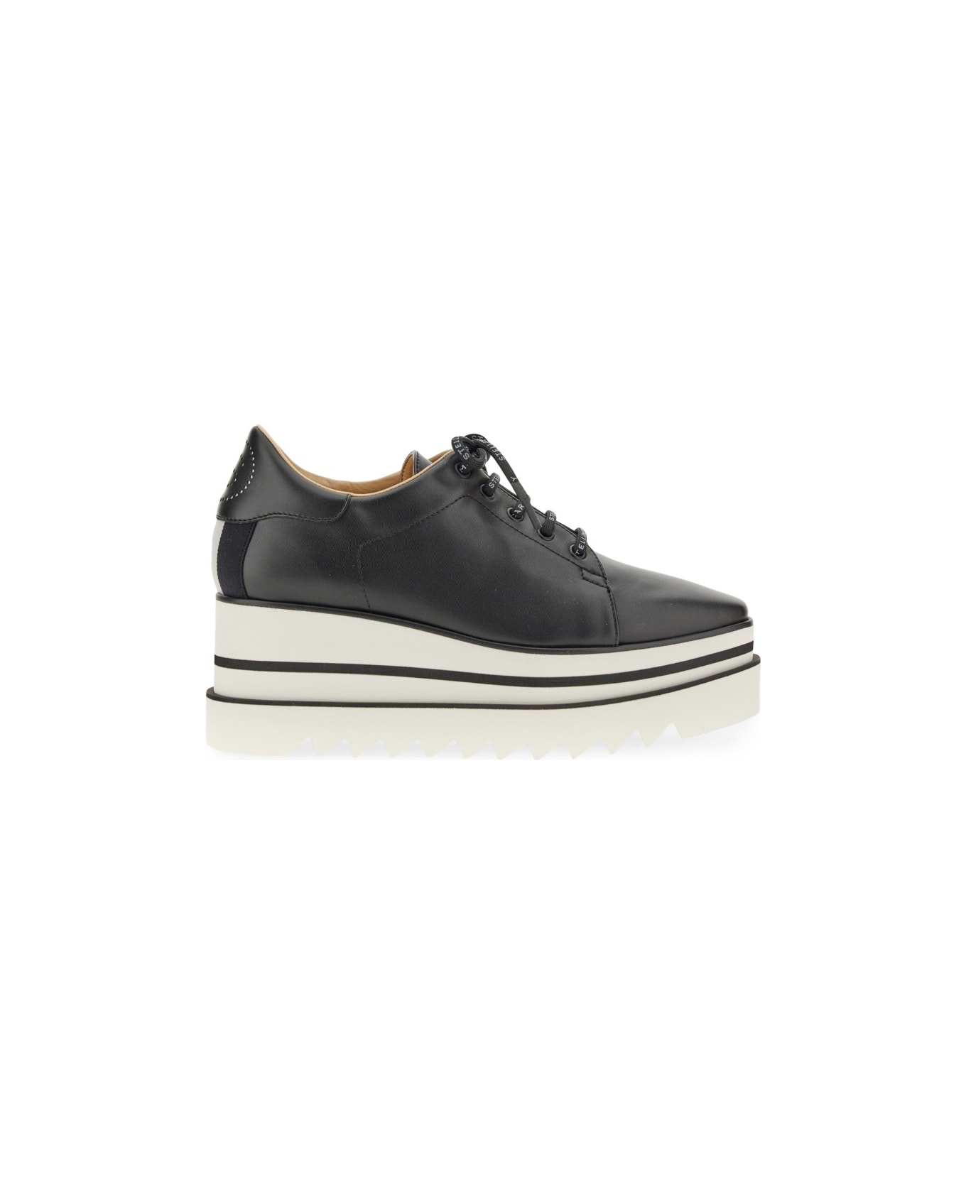 Stella McCartney Stringata Con Zeppa "elyse" - BLACK