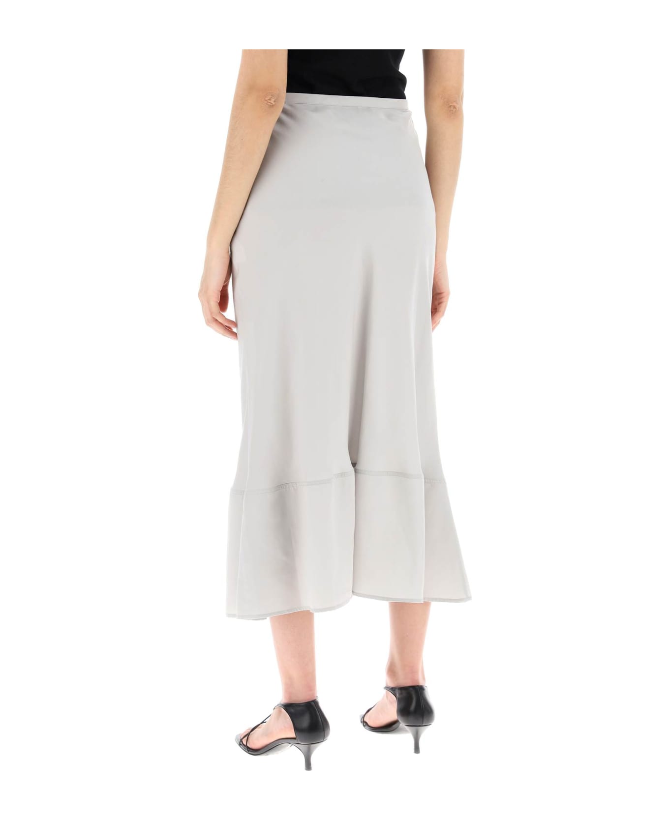 Lemaire Midi Bias-cut Skirt - CLOUD GREY (Grey)