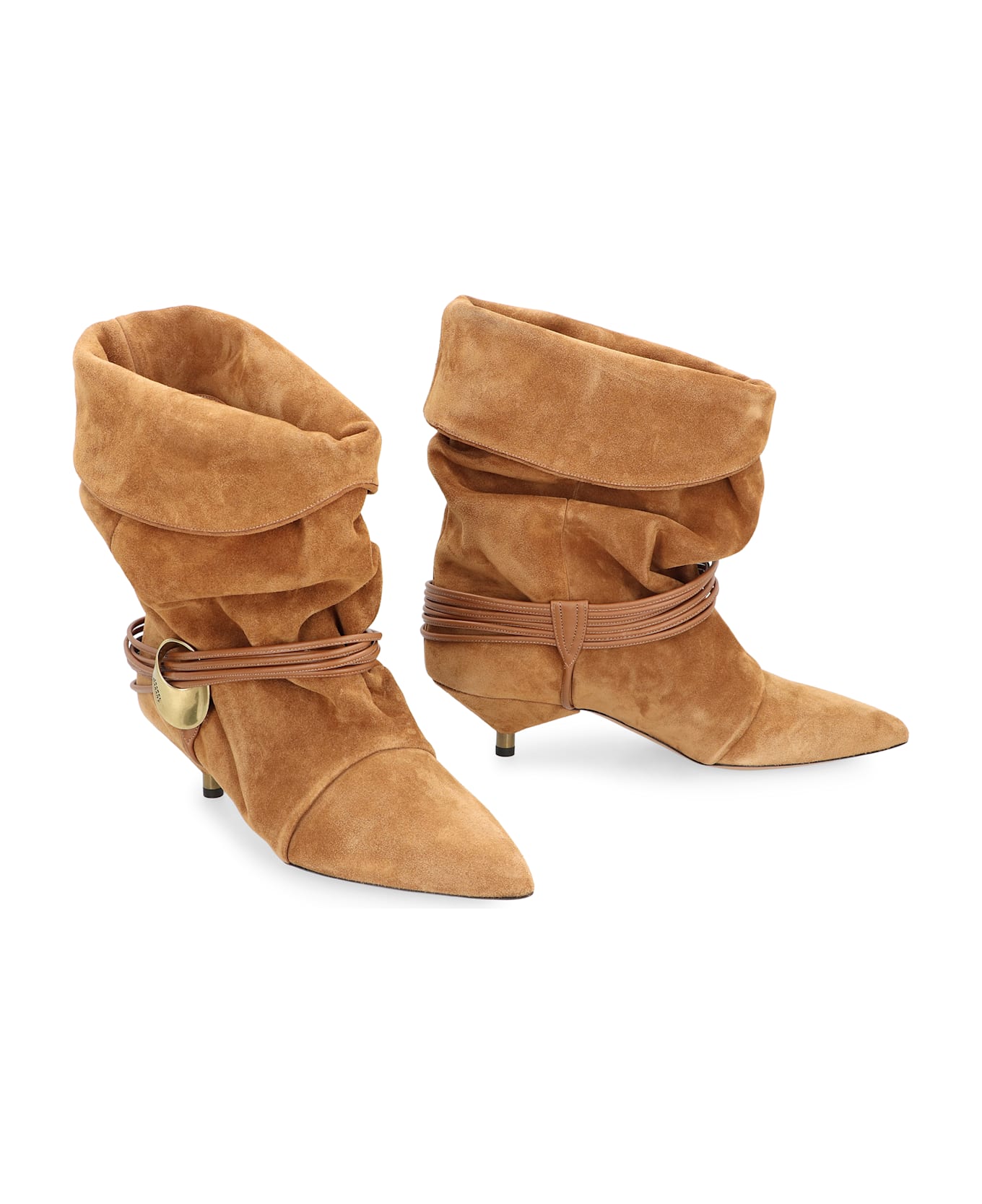 Isabel Marant Edrika Suede Ankle Boots - brown