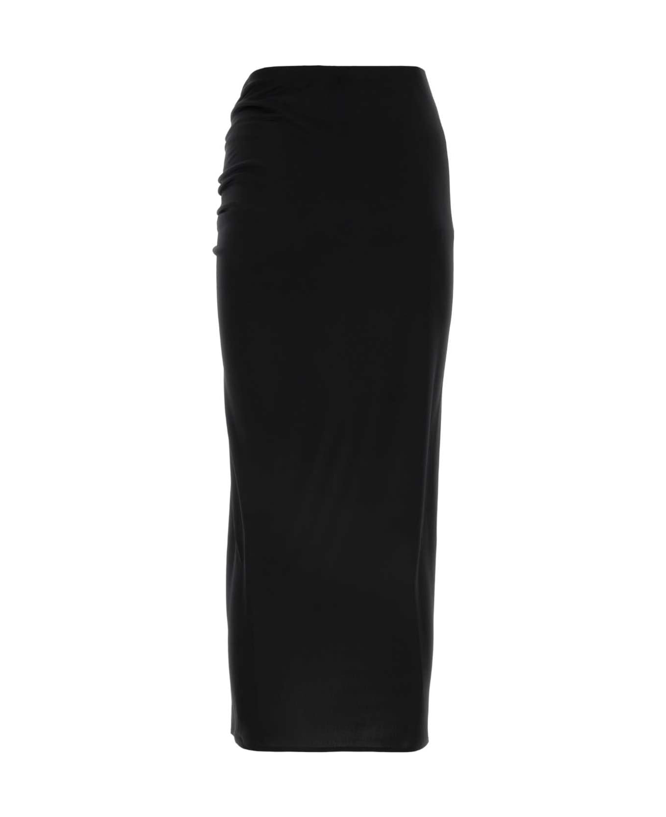 The Andamane Black Stretch Jersey Paige Skirt - BLACK