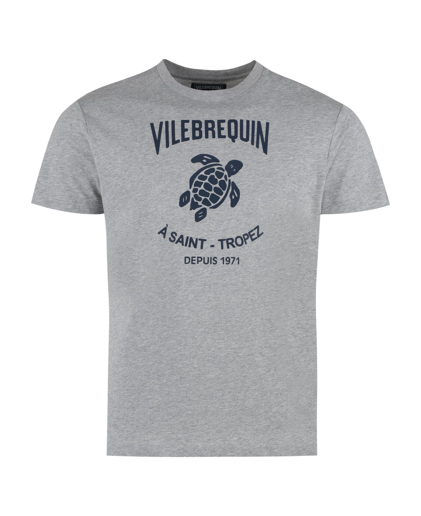 Vilebrequin Logo Cotton T-shirt - grey