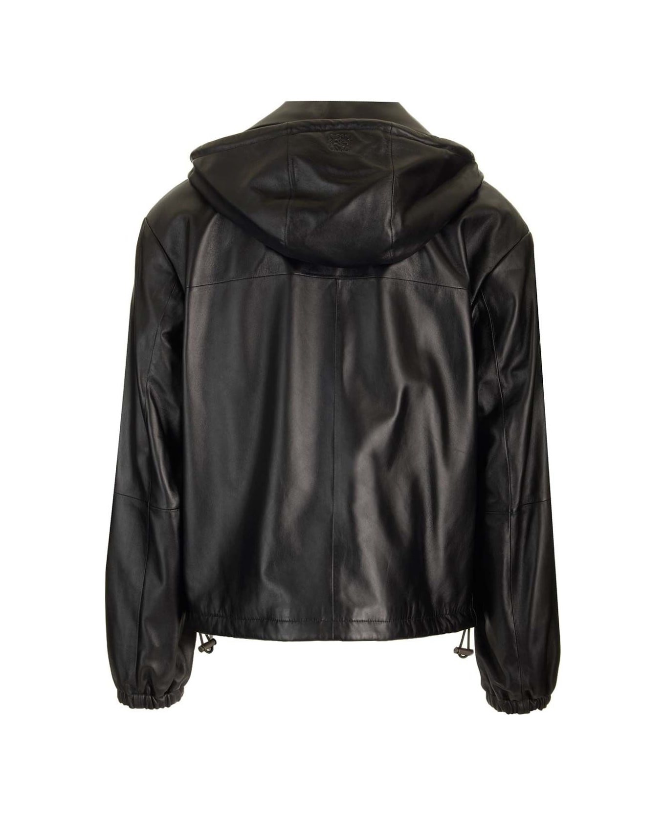 Loewe Logo Hooded Jacket - Black