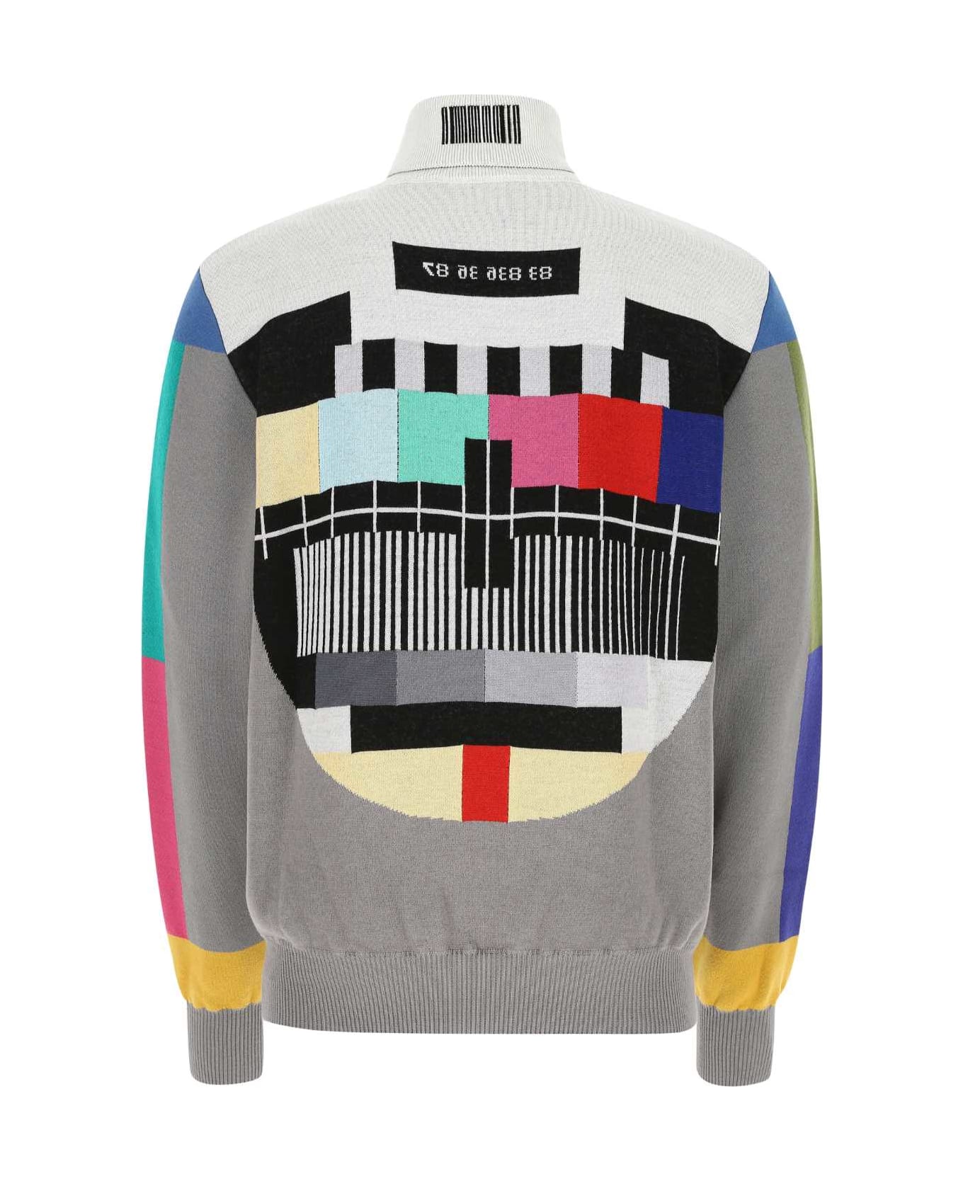 VTMNTS Embroidered Wool Blend Sweater - MULTICOLOUR ニットウェア