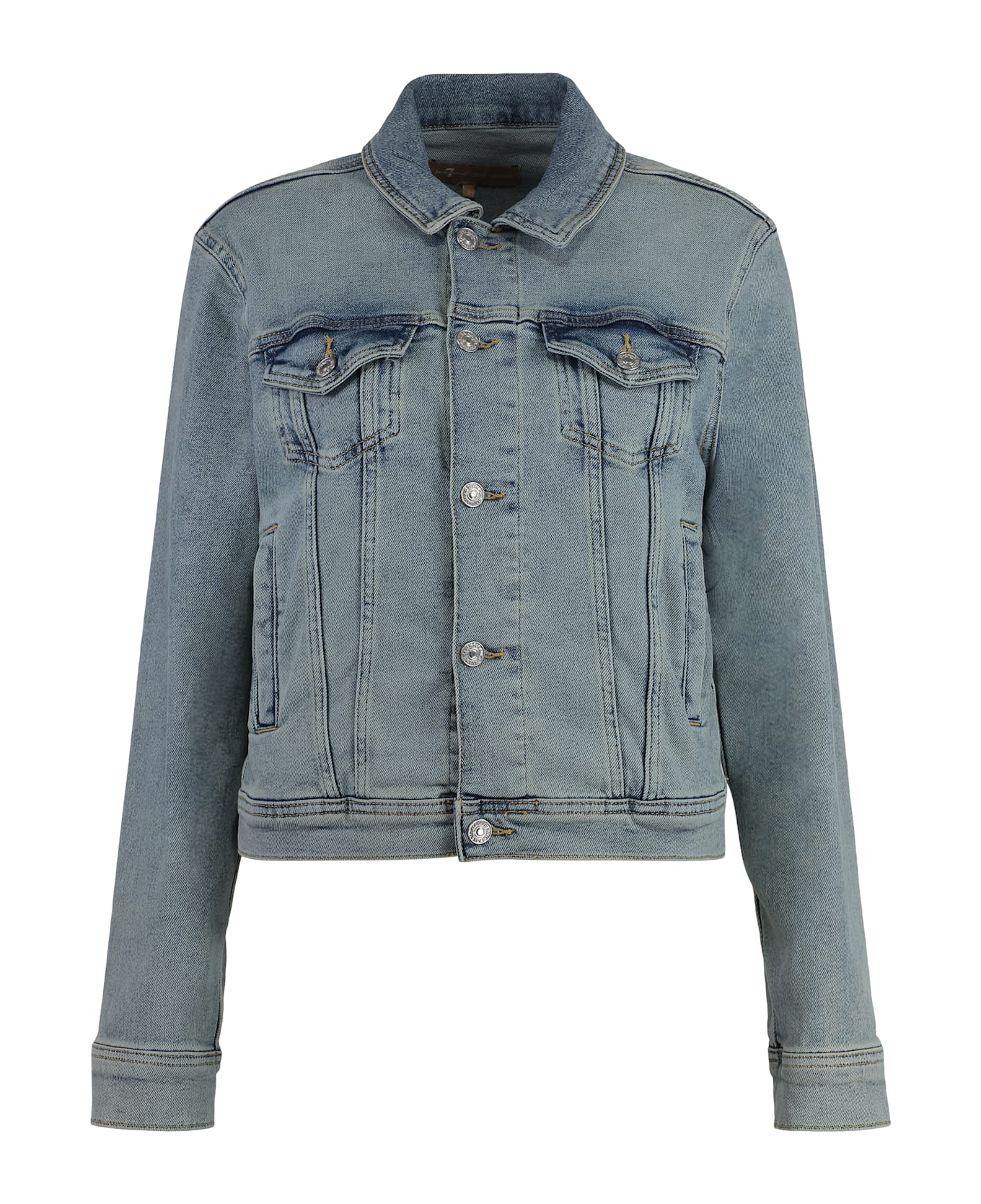 7 For All Mankind Trucker Denim Jacket - Denim