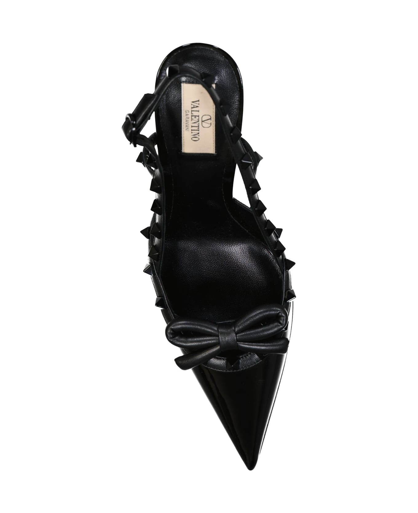 Valentino Garavani Garavani Rockstud Leather Slingback Pumps - Black