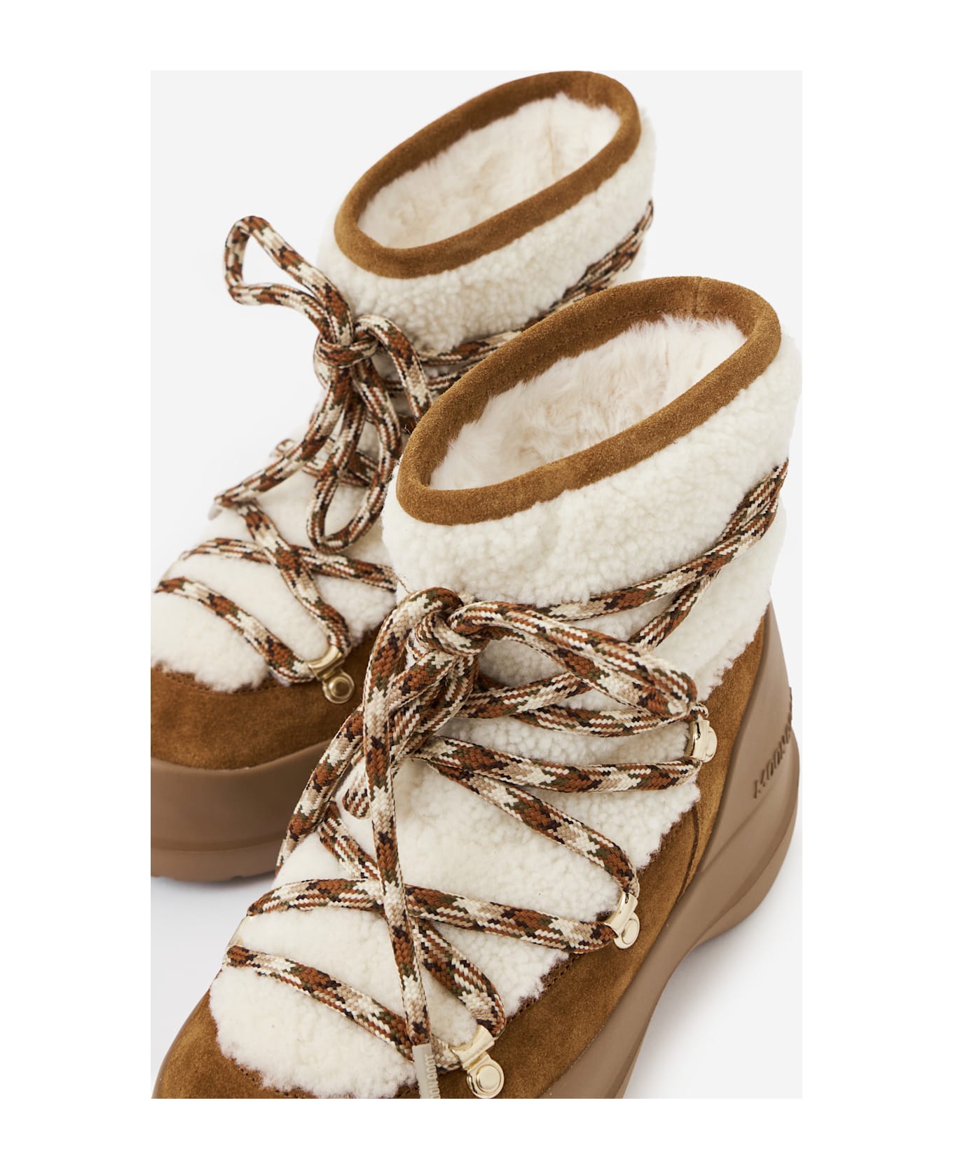 Moon Boot Mb Luna Shearling Boots - cream