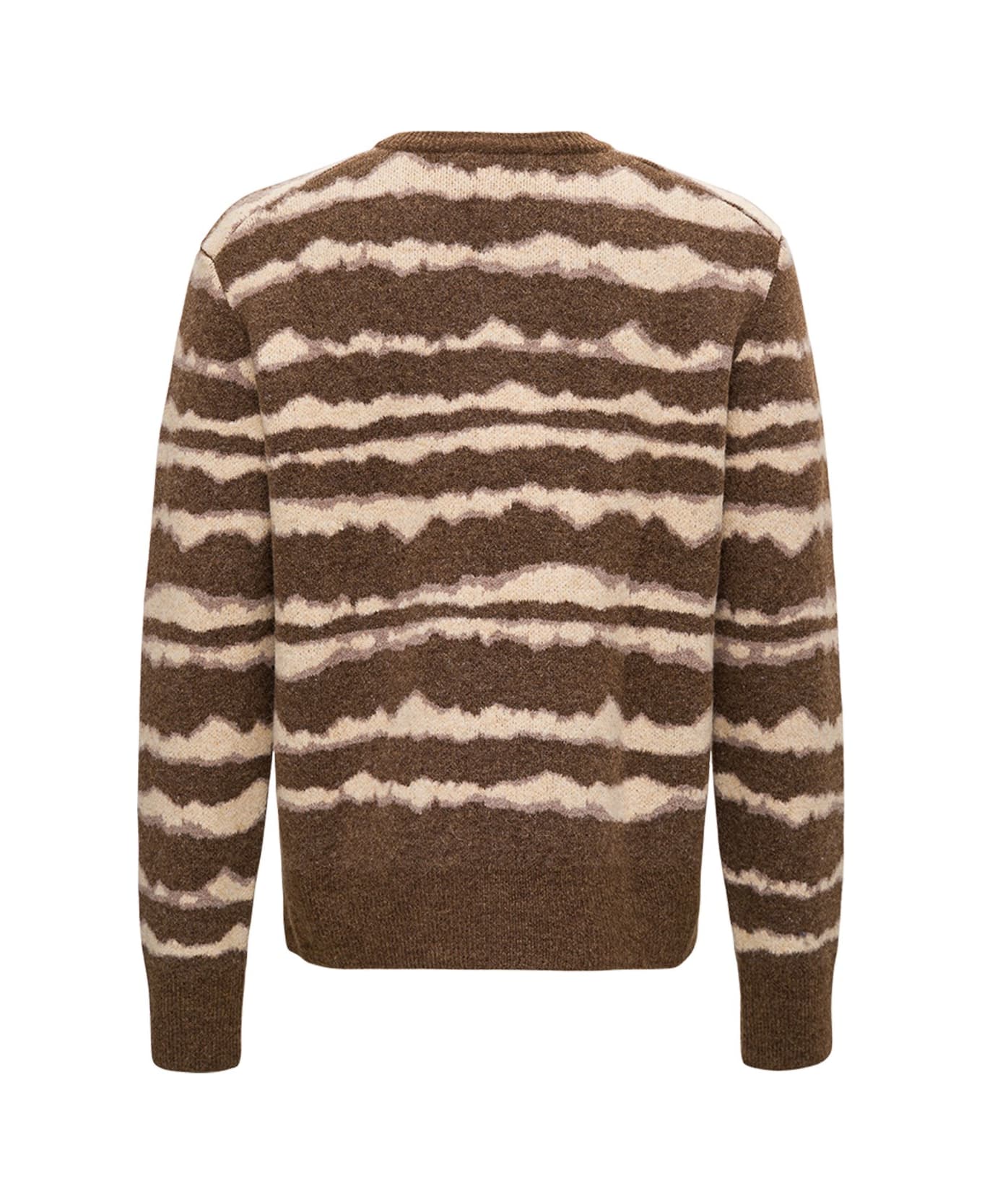 Nanushka Tie Dye Wool Blend Sweater - Brown