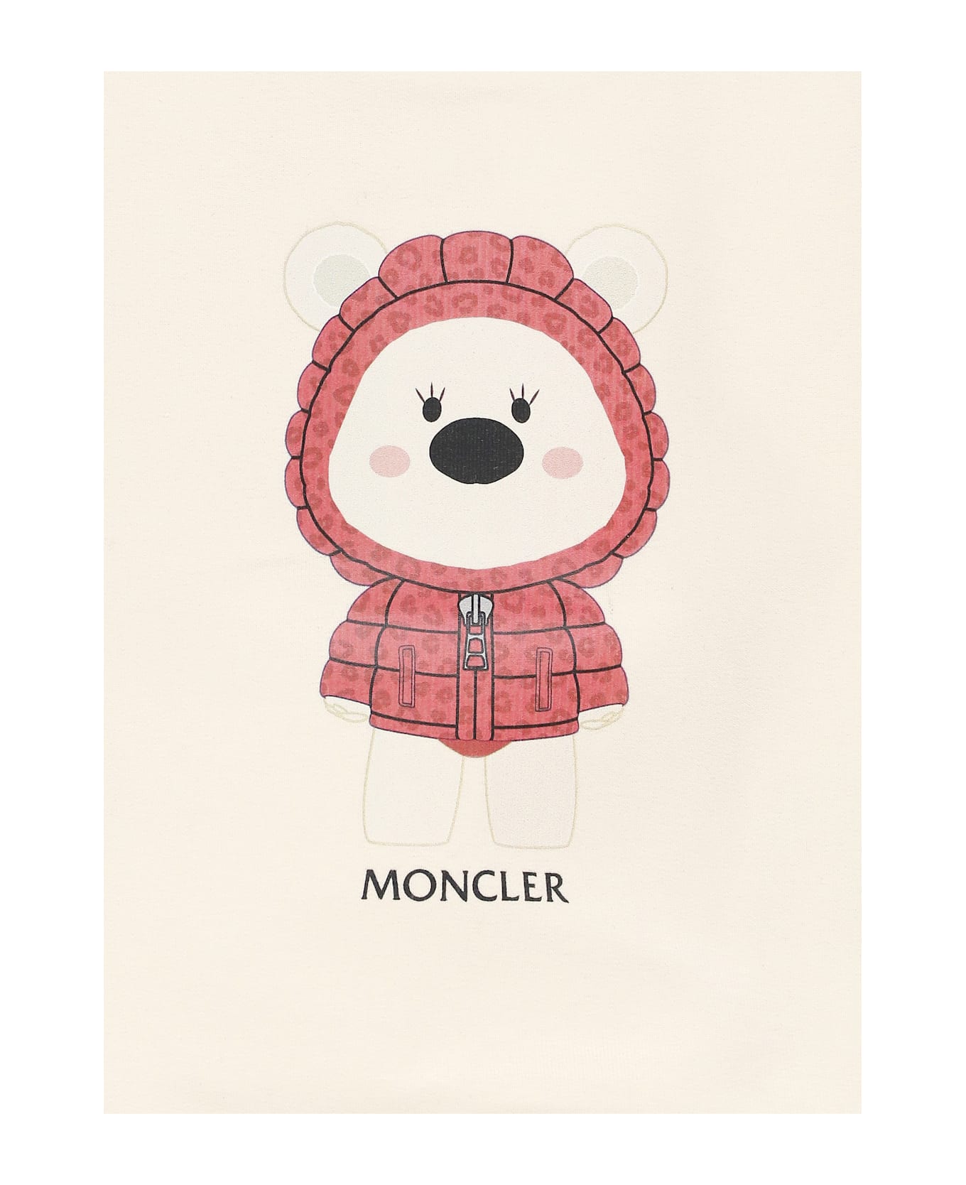 Moncler Sweatshirt With Print - Cream
