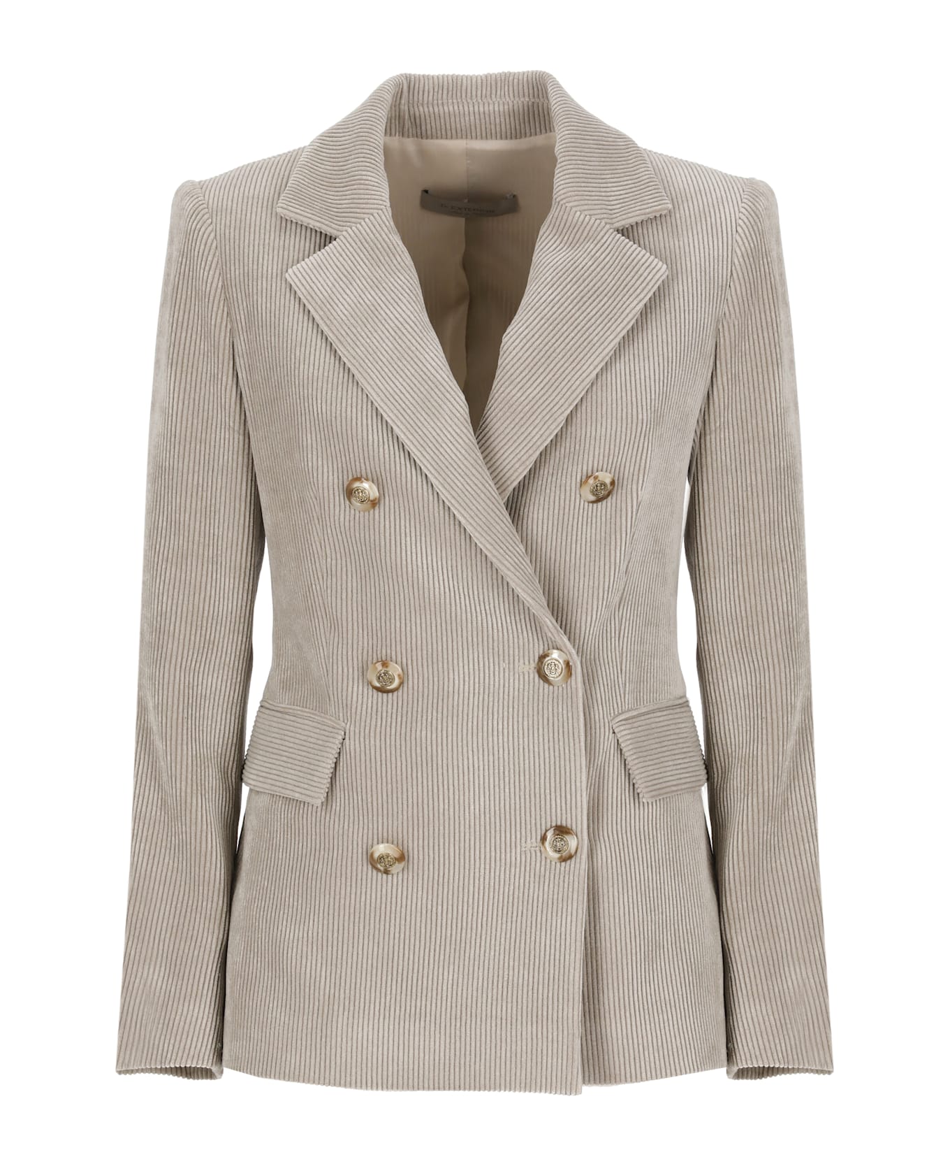 D.Exterior Corduroy Blazer - Beige