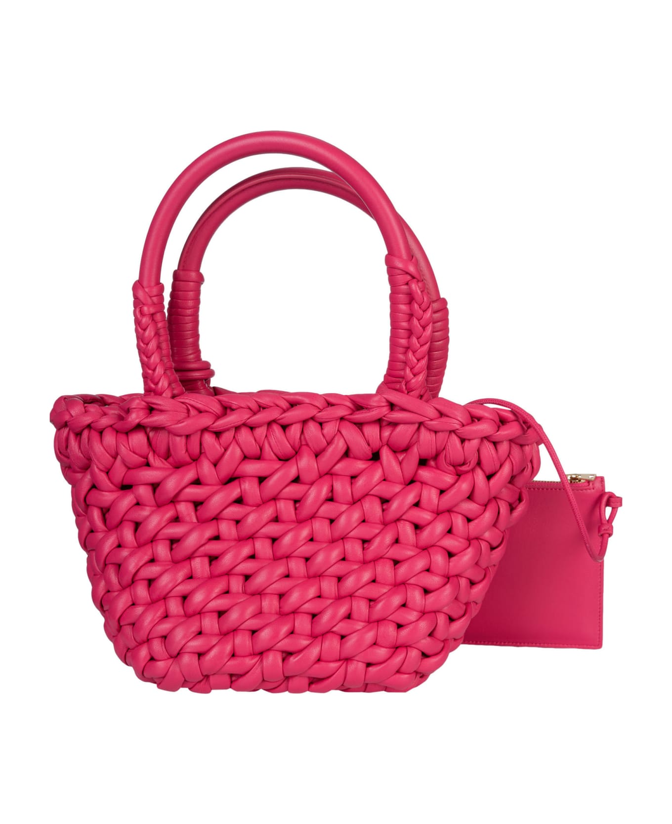Alanui Weave Clutch Detail Tote - Pink トートバッグ