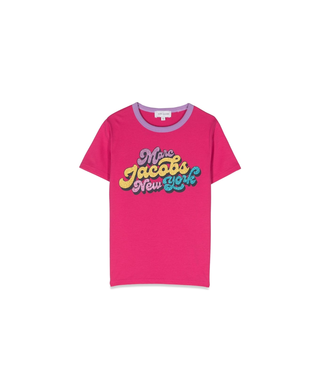 Little Marc Jacobs T-shirt Logo - FUCHSIA