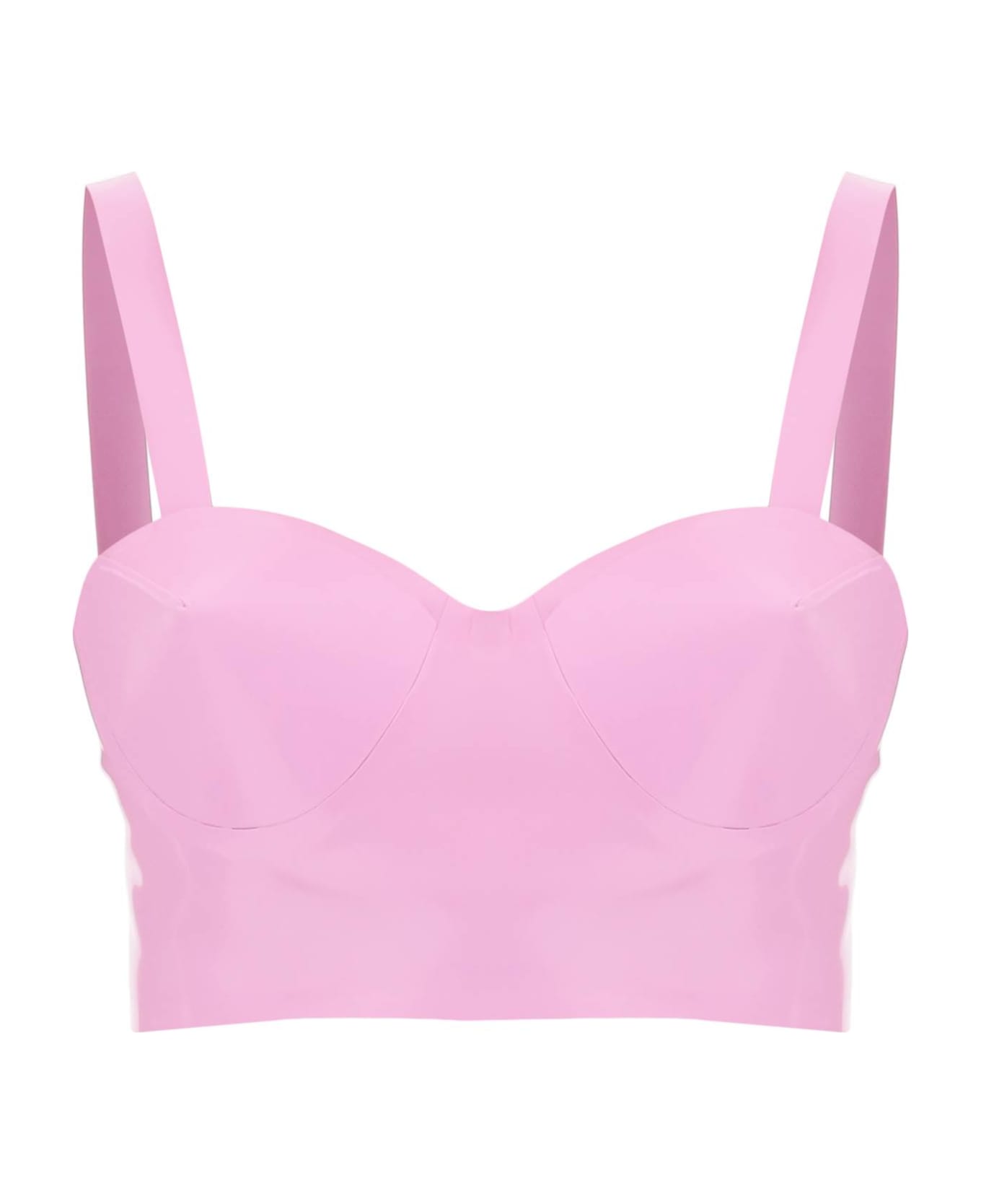 Maison Margiela Latex Top With Bullet Cups - LILAC (Pink) ブラジャー