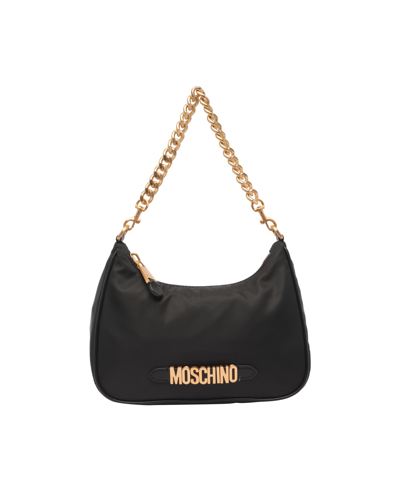 Moschino Lettering Logo Hobo Bag - Black トートバッグ