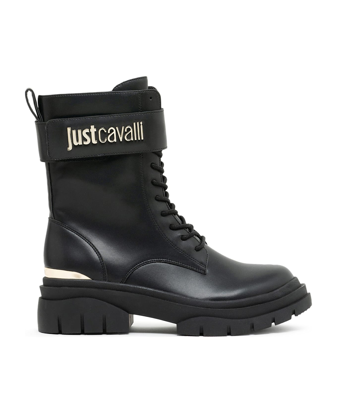 Just Cavalli Black Ankle Boots - Black