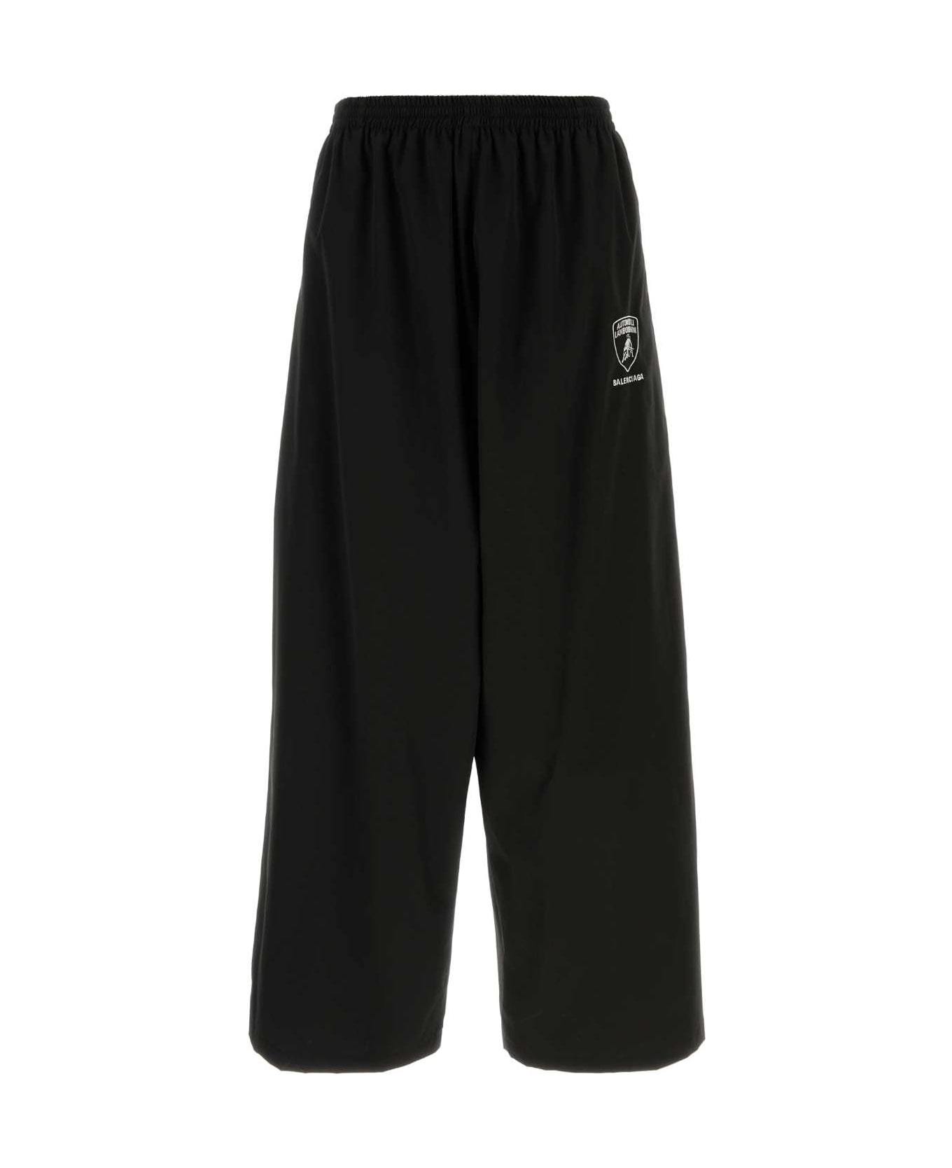 Balenciaga Black Tech Fabric Balenciaga X Automobili Lamborghini Wide-leg Pant - Black