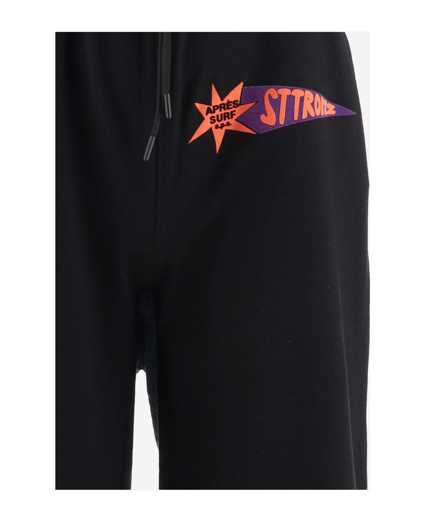 Apres Surf Cotton Blend Joggers - Black