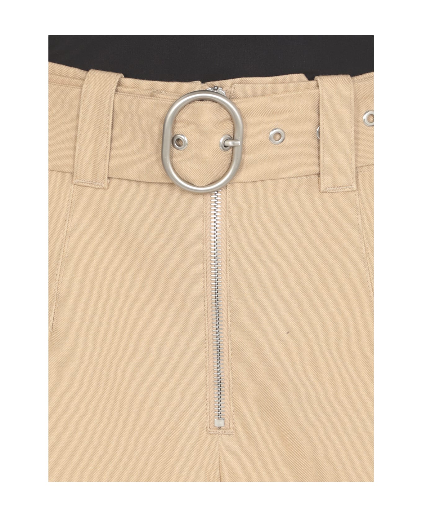 Jil Sander Cotton Tailored Trousers - Beige