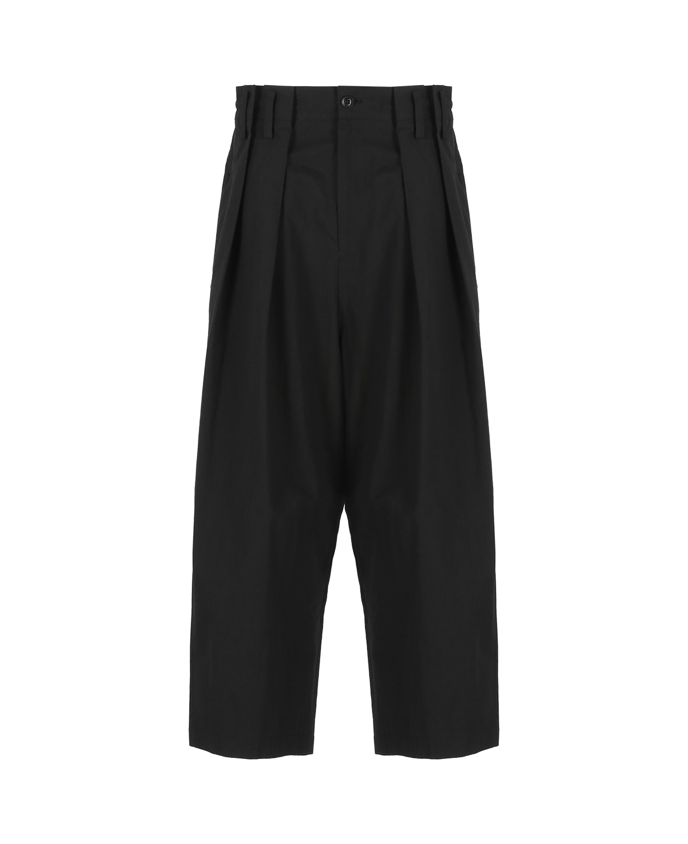 Y's Cotton Trousers - Black ボトムス