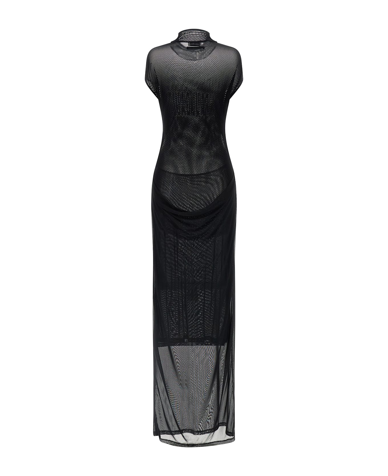 Jean Paul Gaultier Flocked Dress - Black  