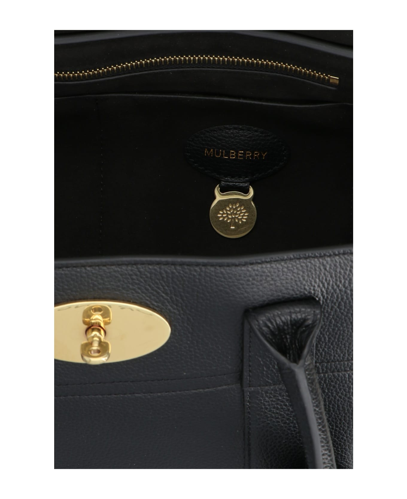 Mulberry 'baysweater' Small Handbag - Black/brass