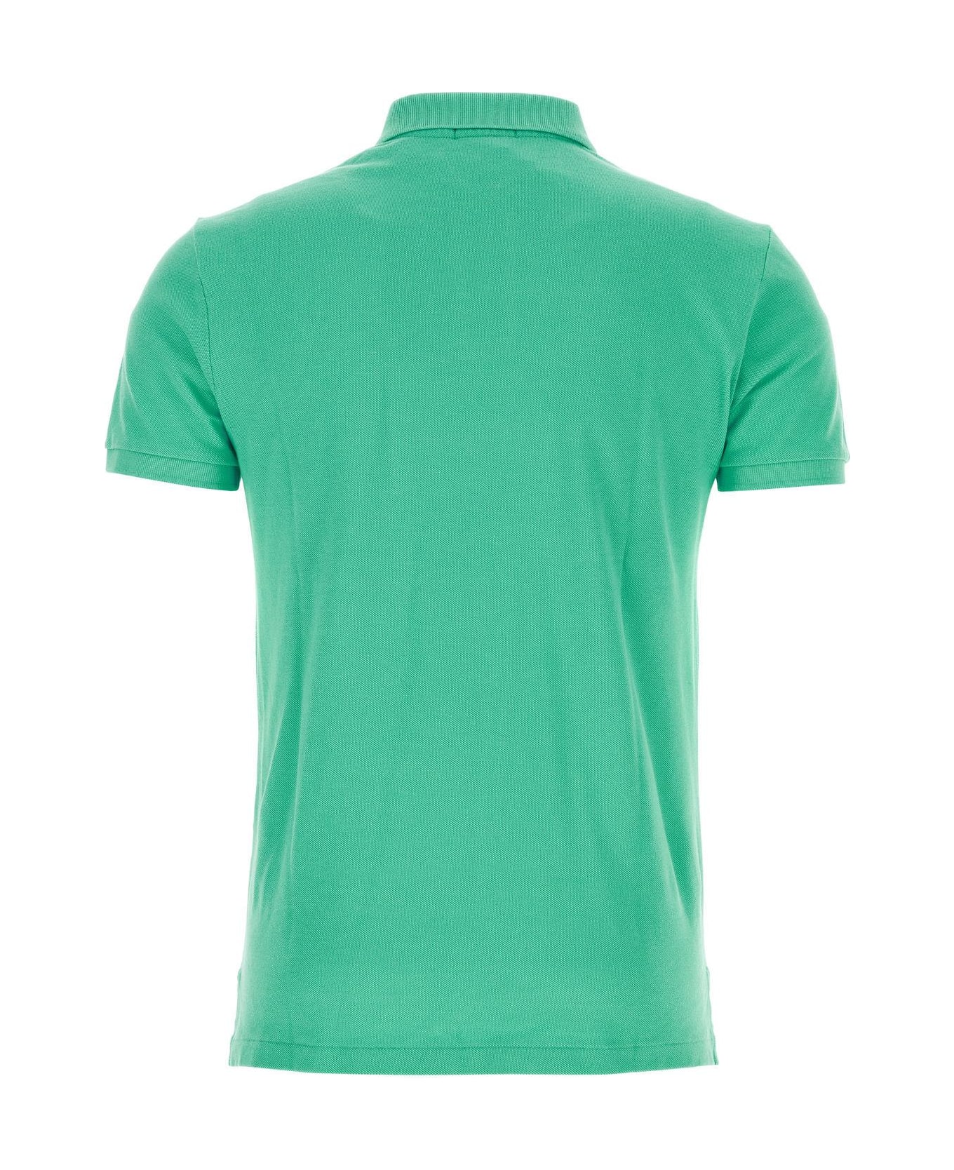 Ralph Lauren Green Piquet Polo Shirt - Sunset Green