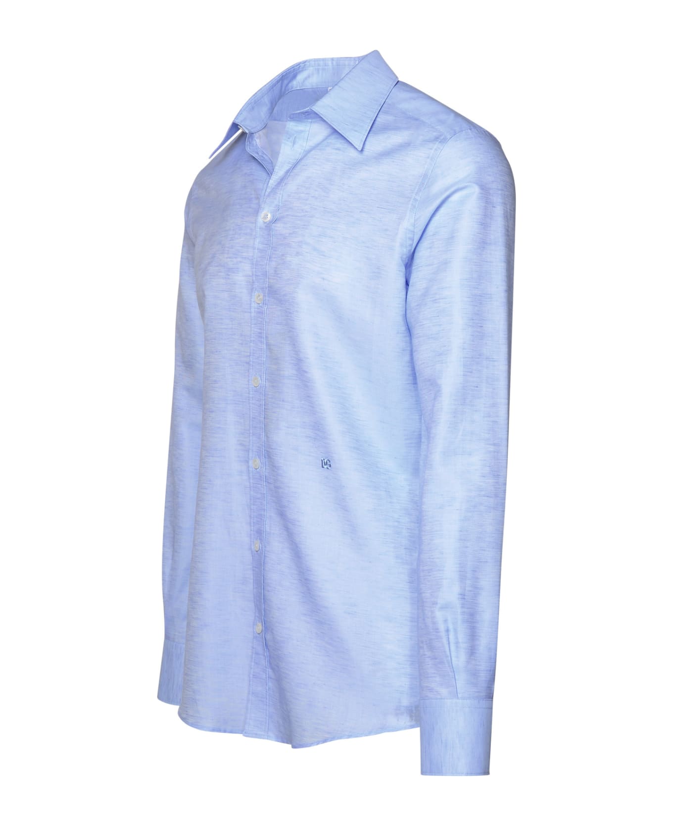 Dolce & Gabbana Linen And Cotton Shirt - AZURE シャツ