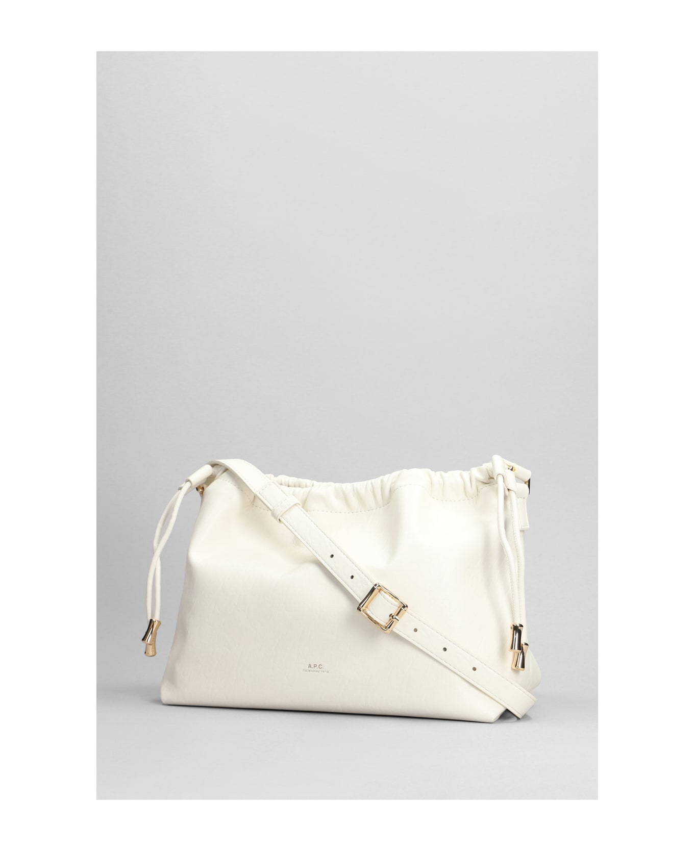 A.P.C. Ninon Shoulder Bag In White Polyuretan - white