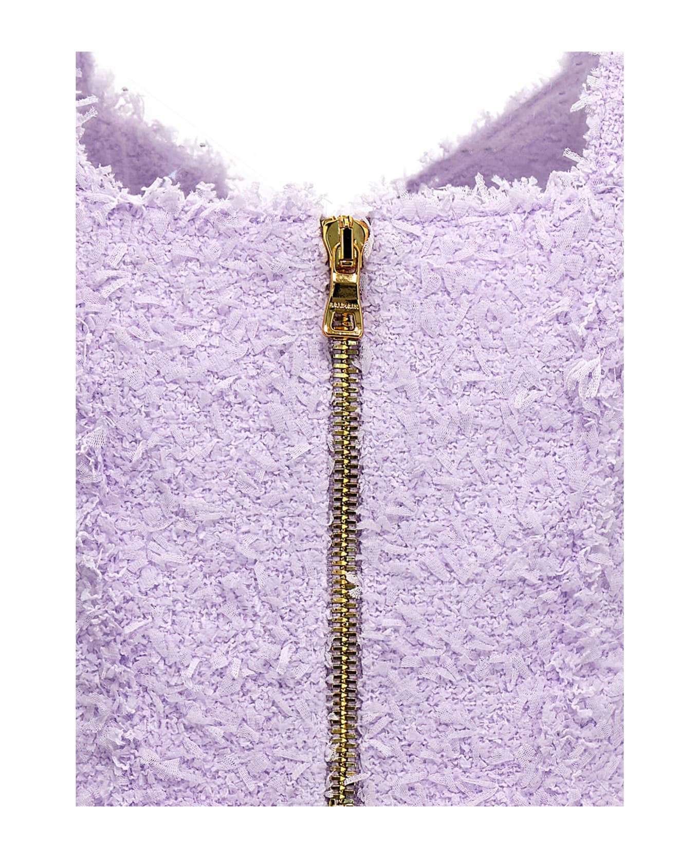 Balmain Tweed Top - Purple