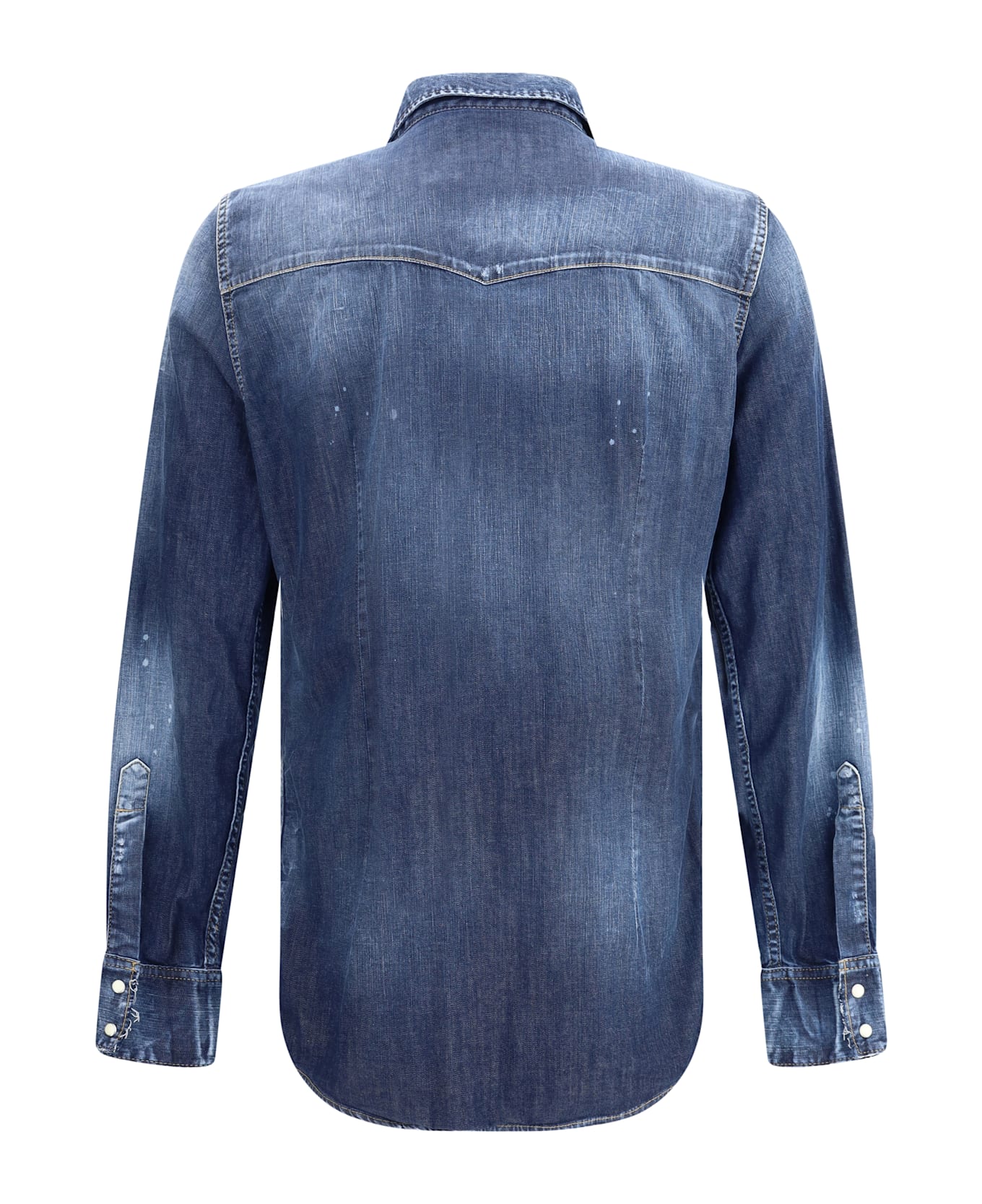 Dsquared2 Fashion Western Shirt - Navy Blue