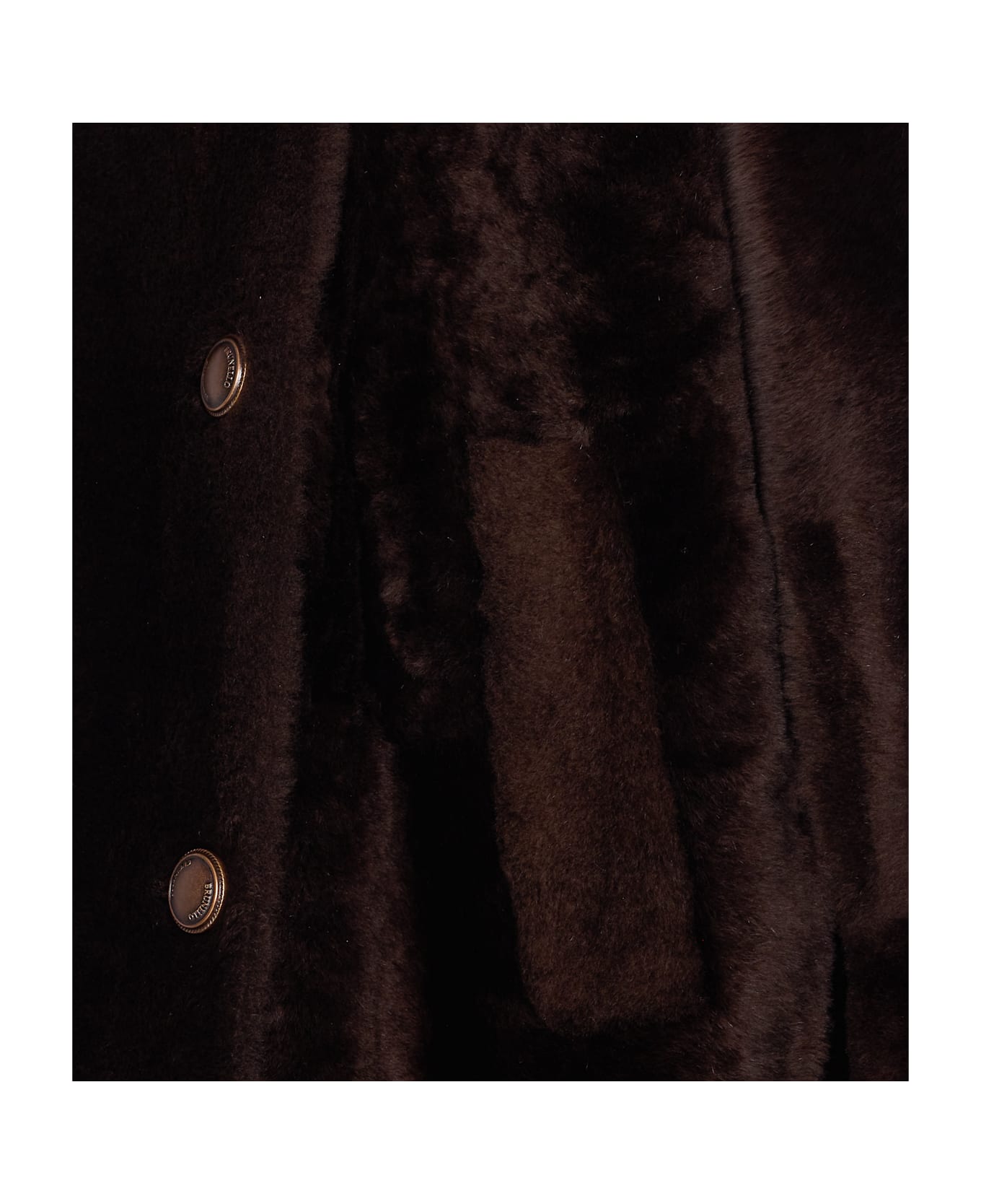 Brunello Cucinelli Shearling Jacket - Brown
