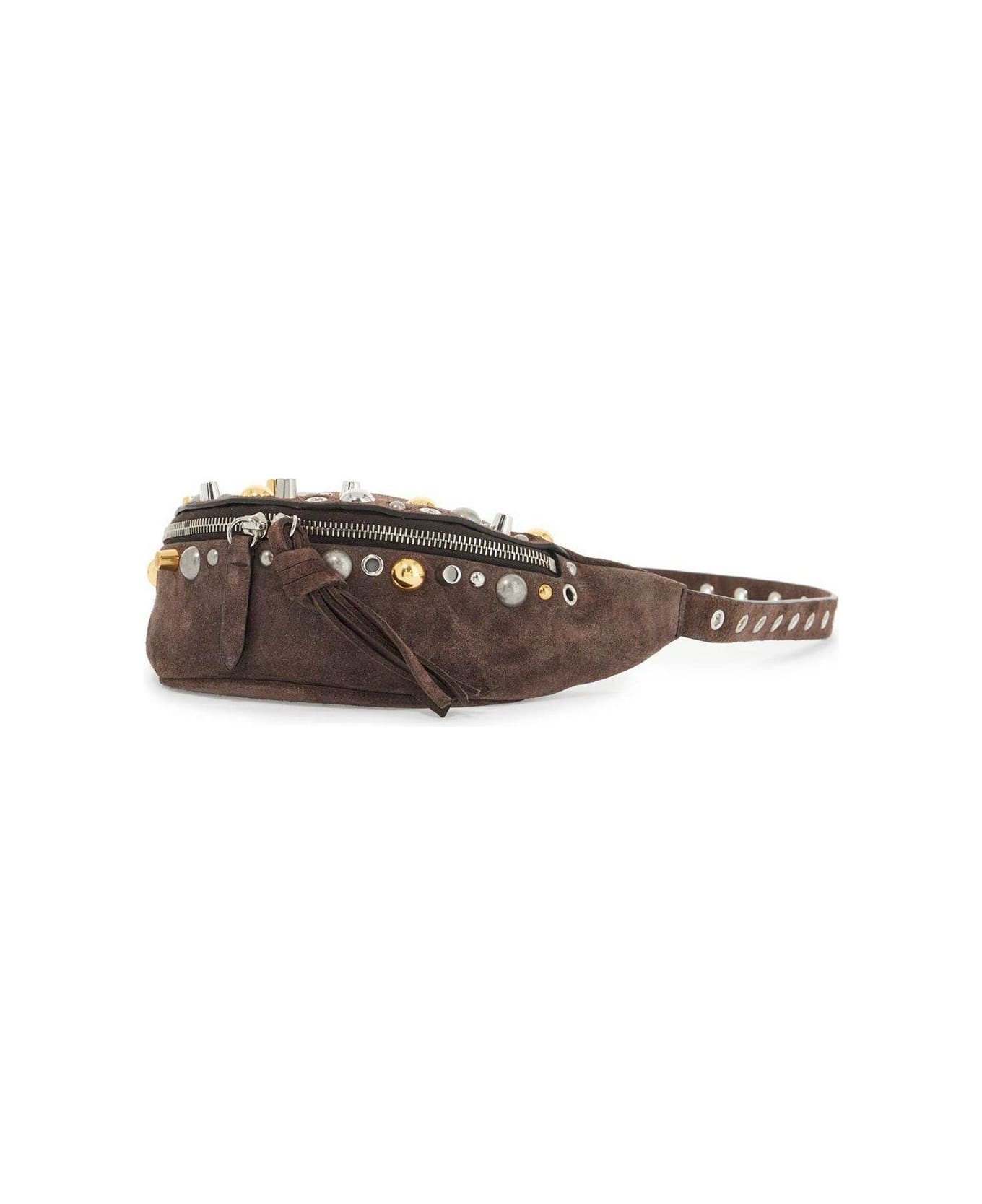 Valentino Garavani Nellcôte Zip-up Belt Bag - Brown