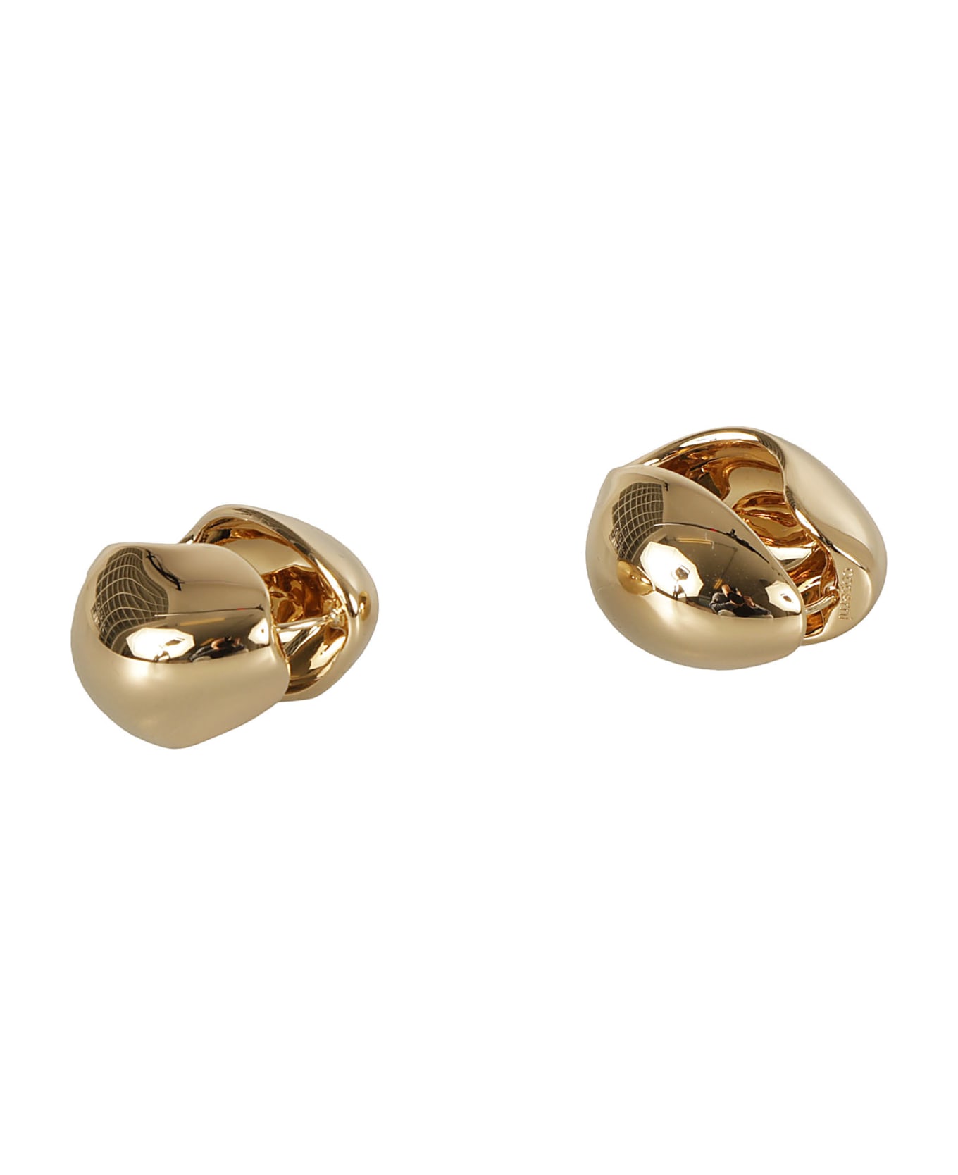 Coperni Metallic Snap Earrings - GOLD