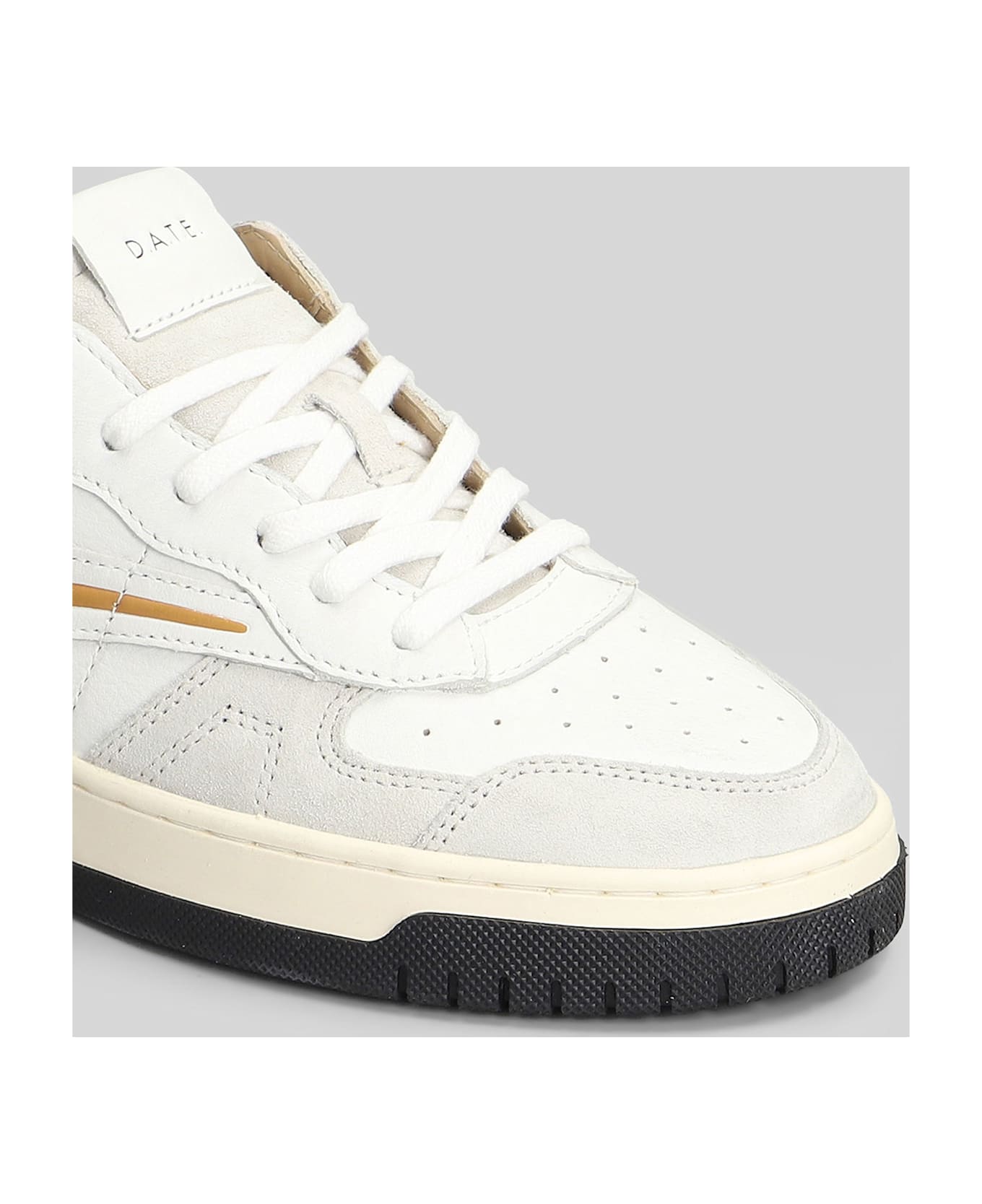 D.A.T.E. Torneo Pure Sneakers In White Suede And Leather - white